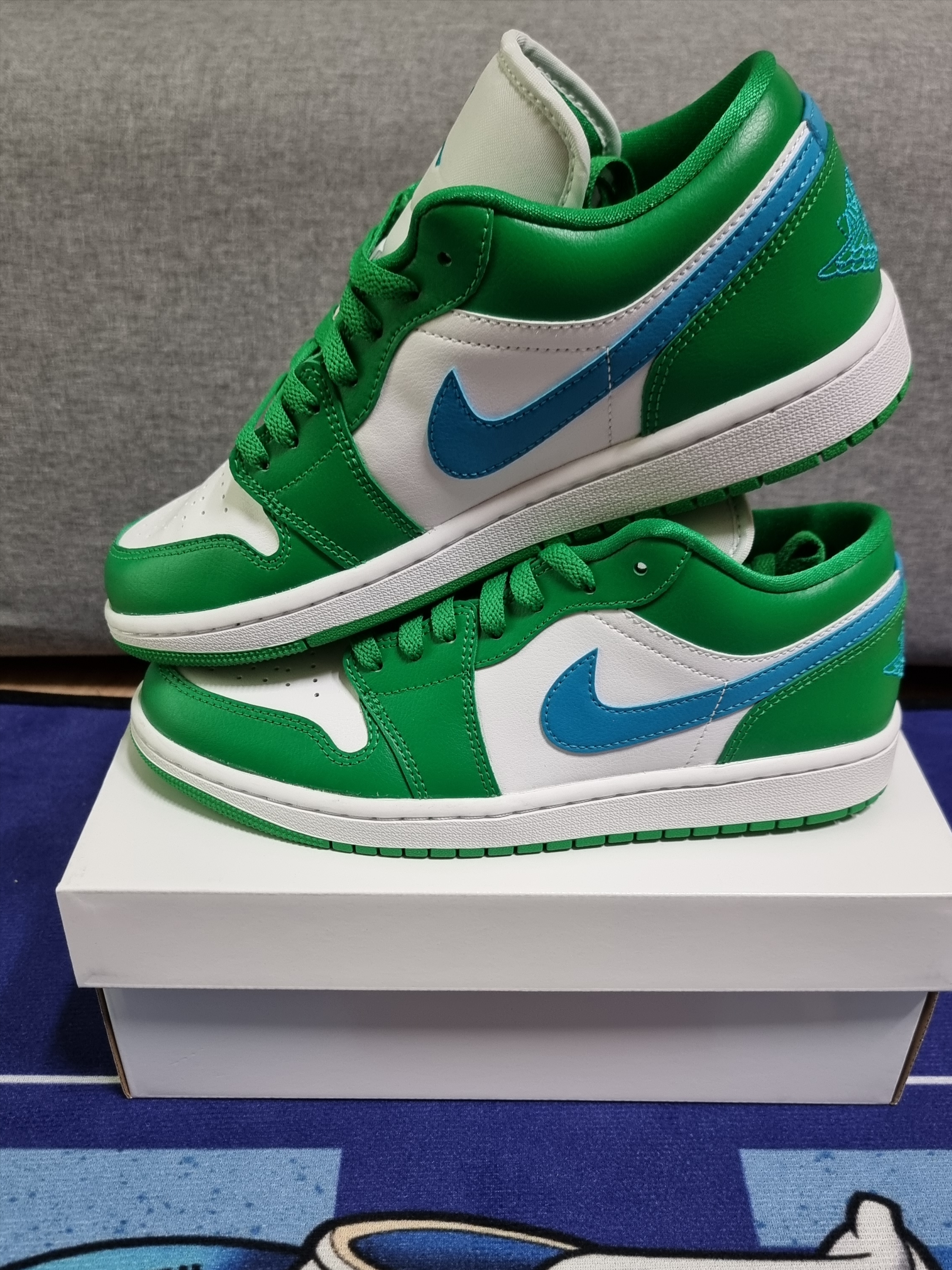 (W) Jordan 1 Low Lucky Green 착용 스타일 - 2