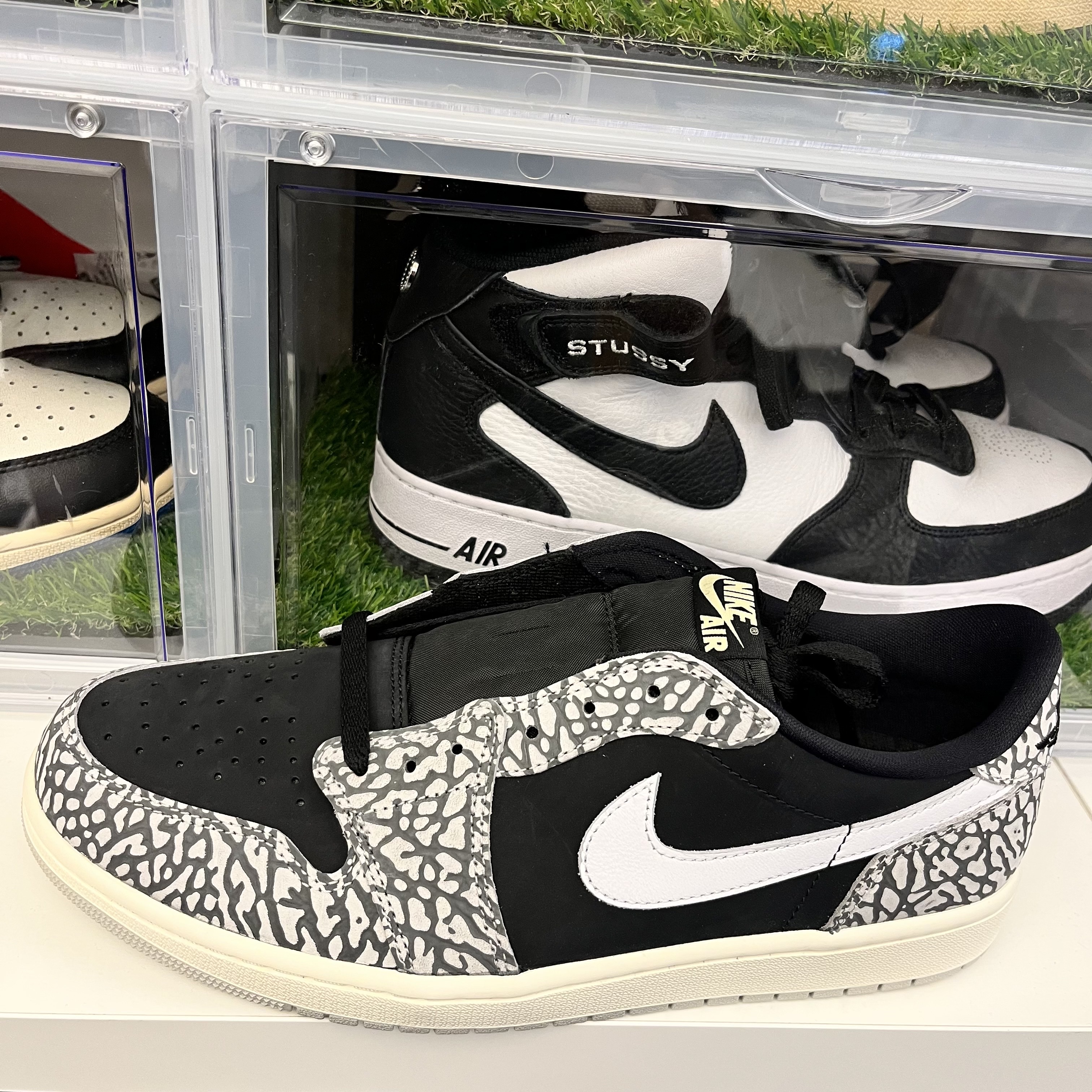 Jordan 1 Retro Low OG Black Cement 착용 스타일 - 2