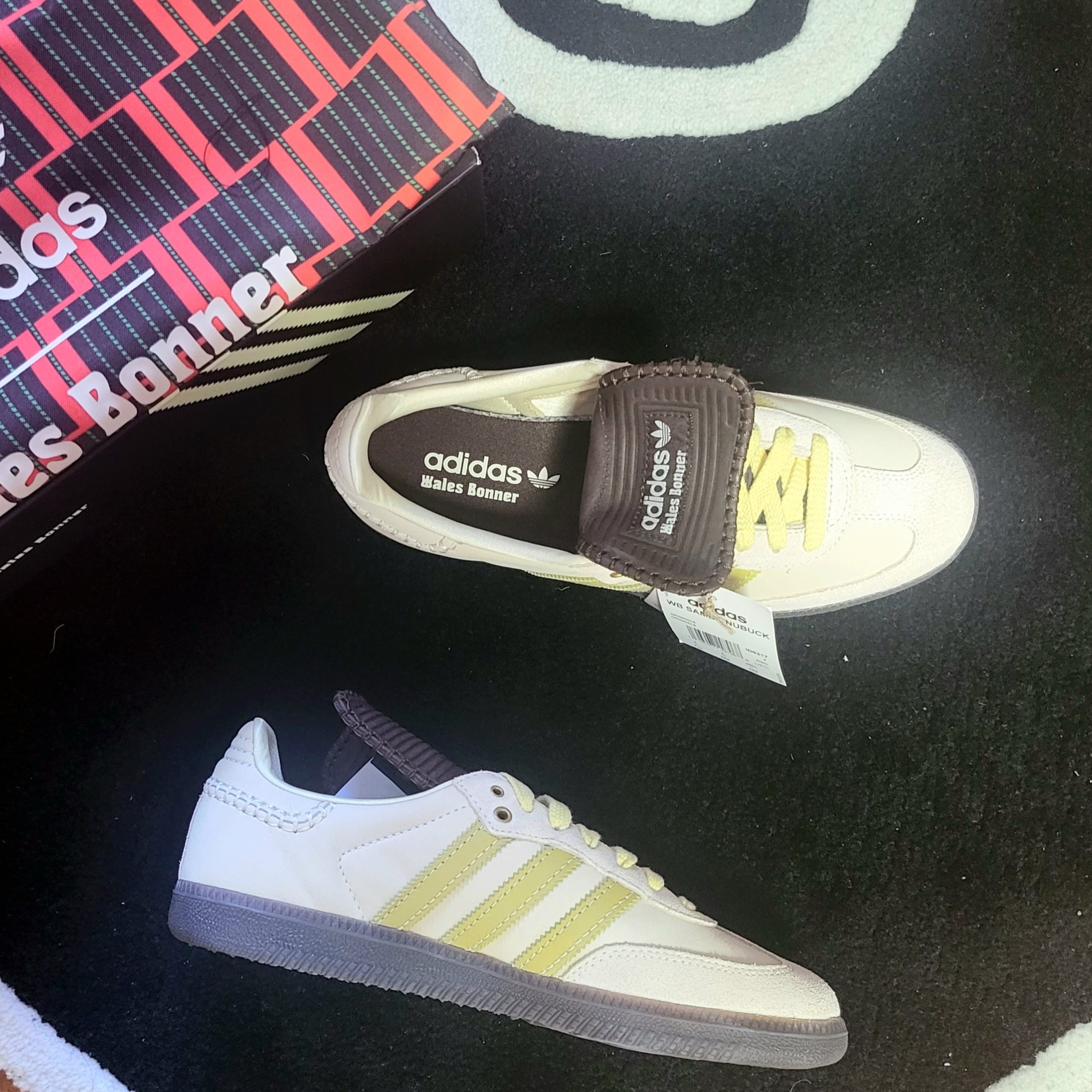 Adidas x Wales Bonner Samba Brown Ecru Tint 착용 스타일