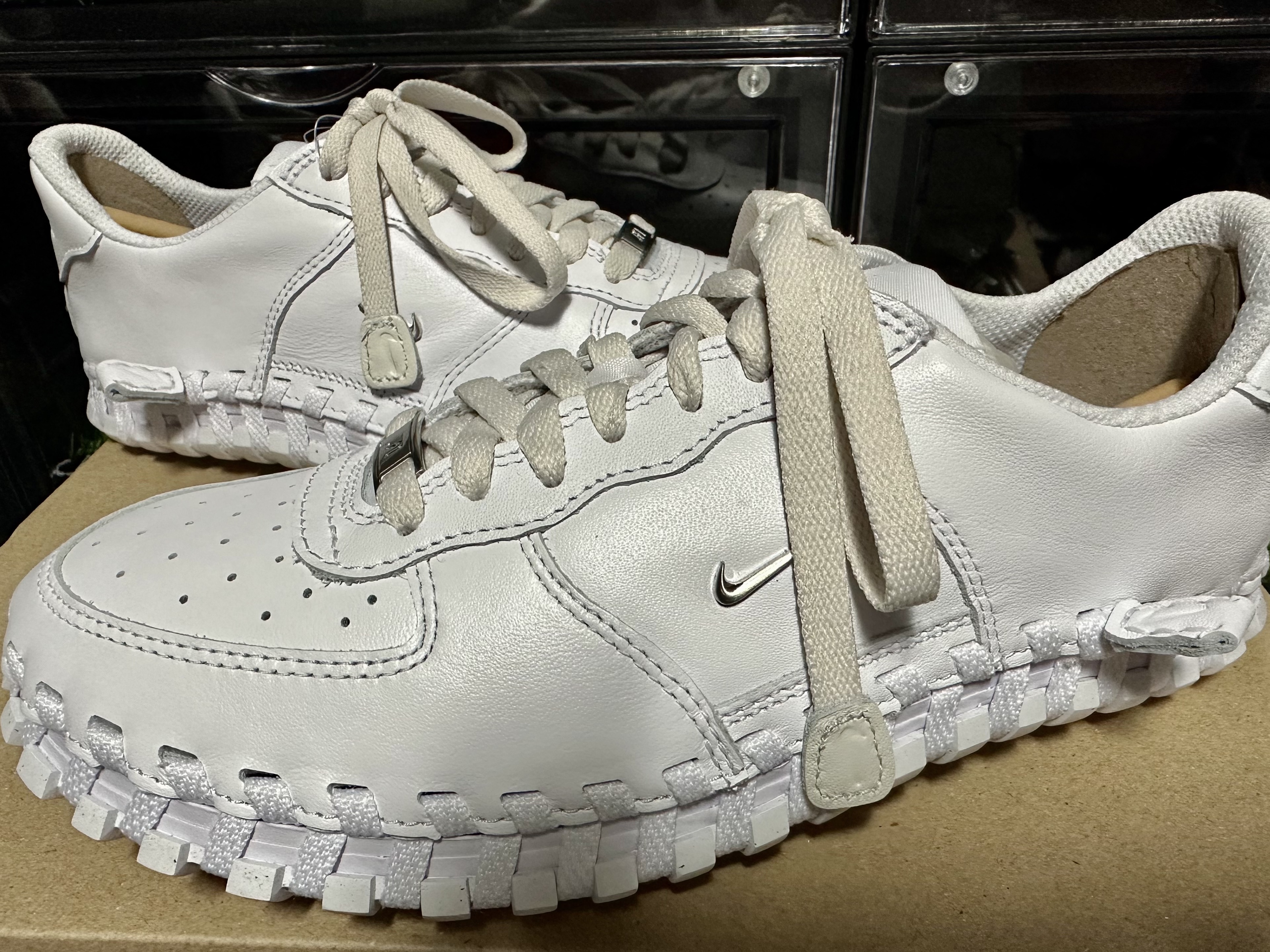 Nike x Jacquemus J Force 1 Low LX SP White 착용 스타일 - 2