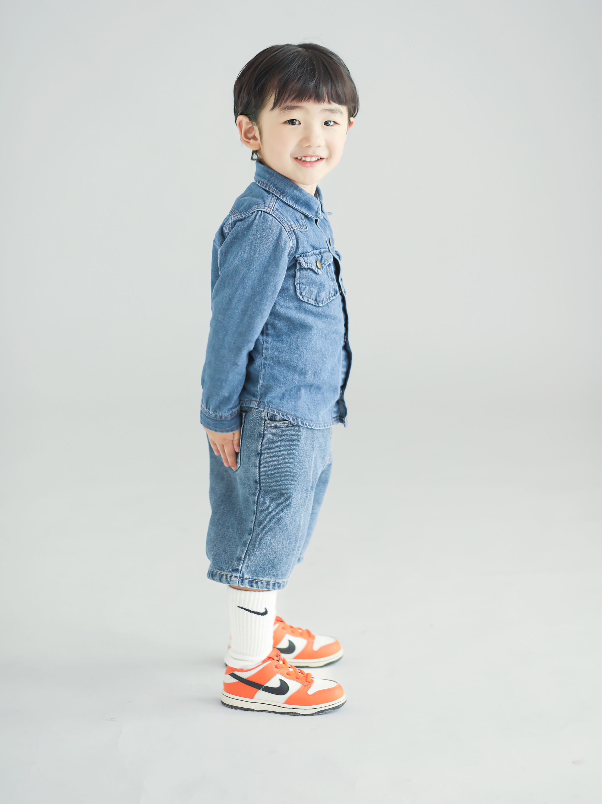 (TD) Nike Dunk Low Safety Orange 착용 스타일 - 1