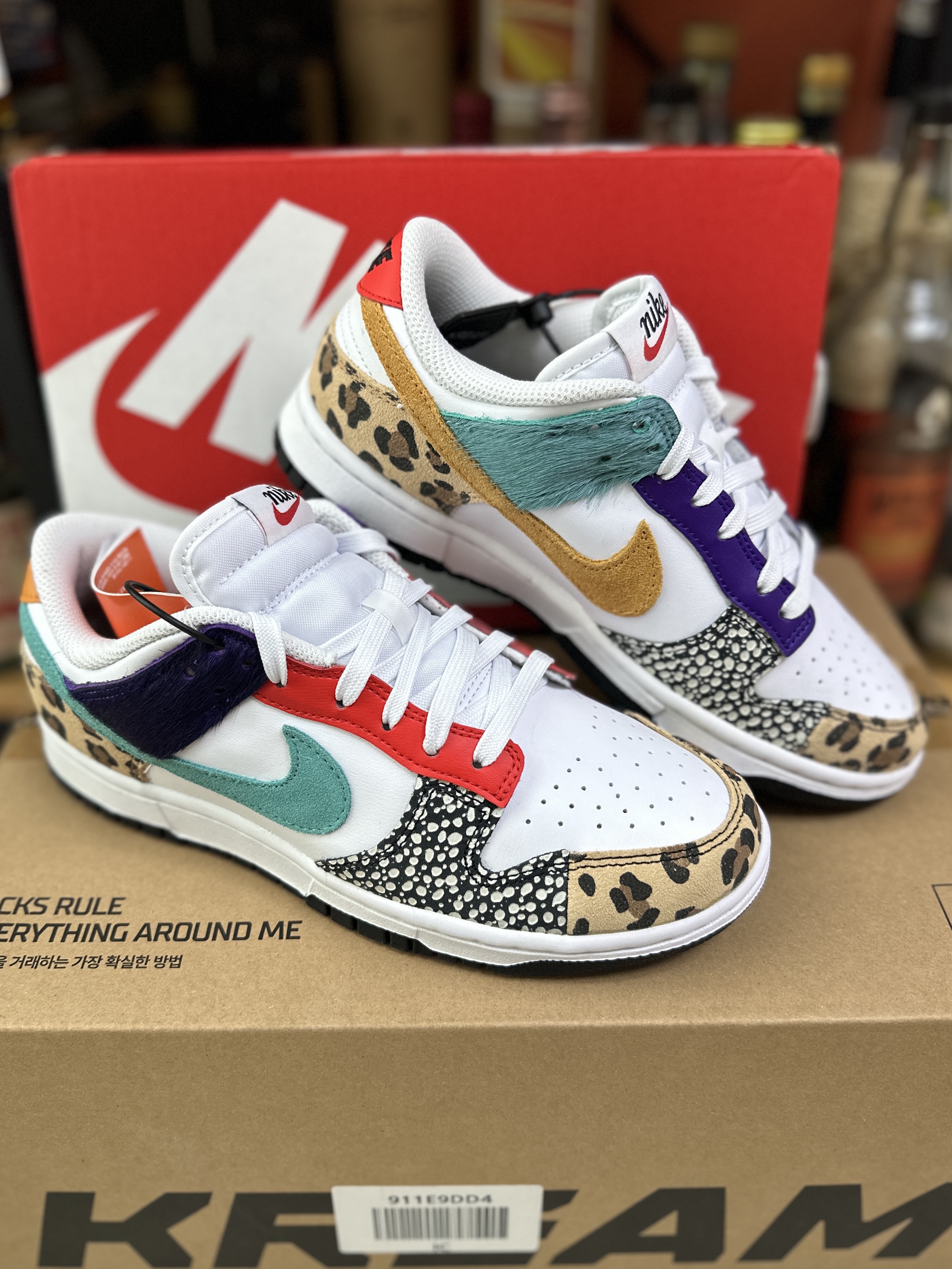(W) Nike Dunk Low SE Patchwork 착용 스타일 - 3