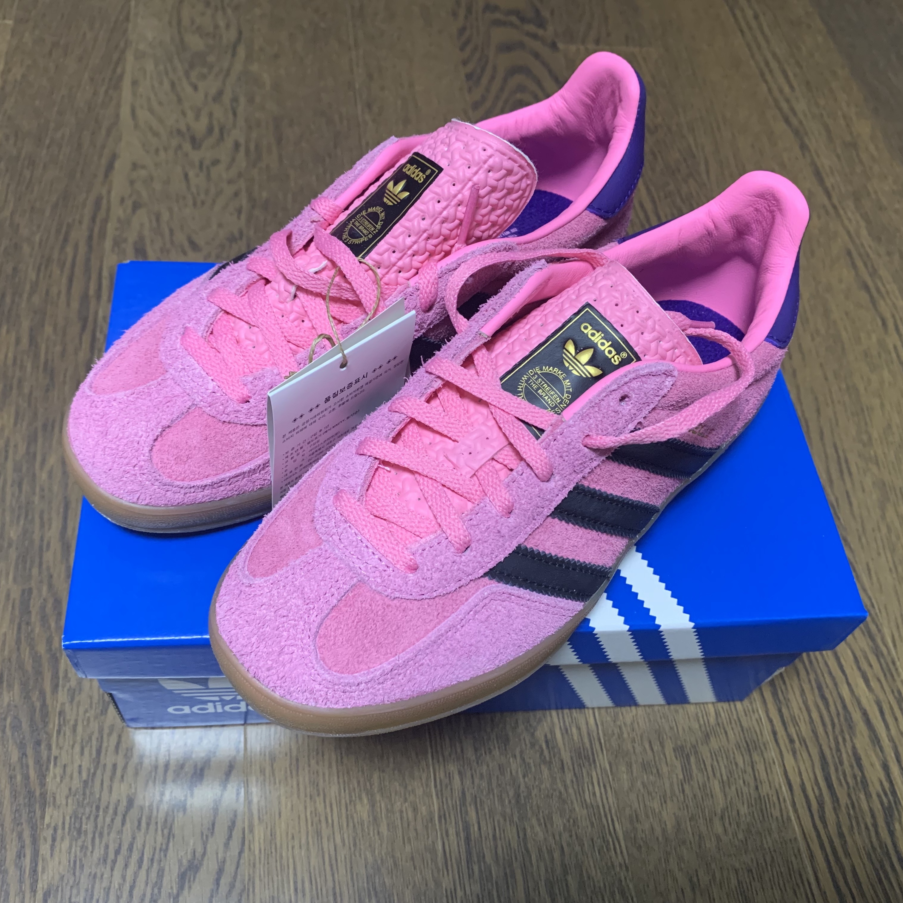(W) Adidas Gazelle Indoor Bliss Pink 착용 스타일