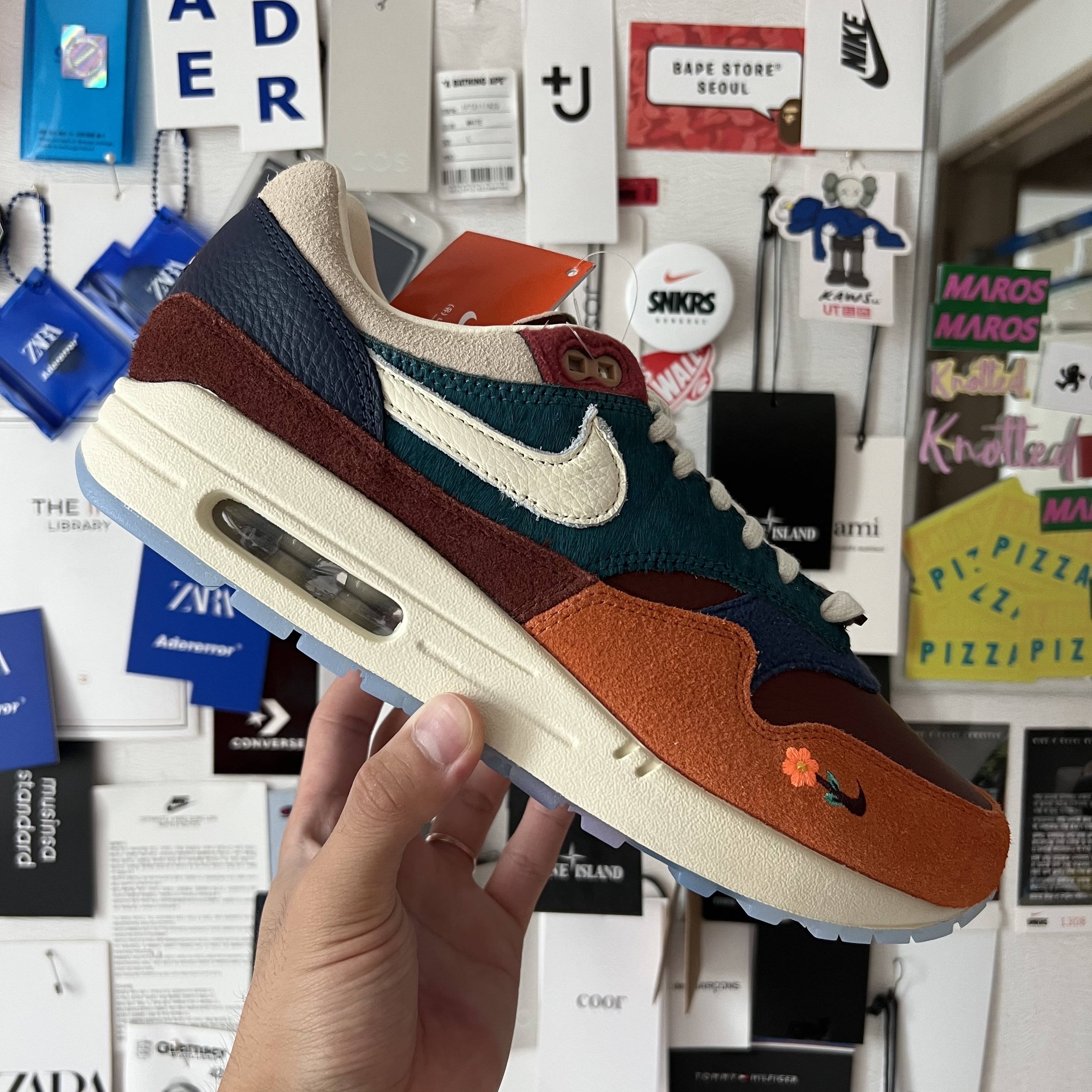 Nike x Kasina Air Max 1 SP Won-Ang Orange 착용 스타일