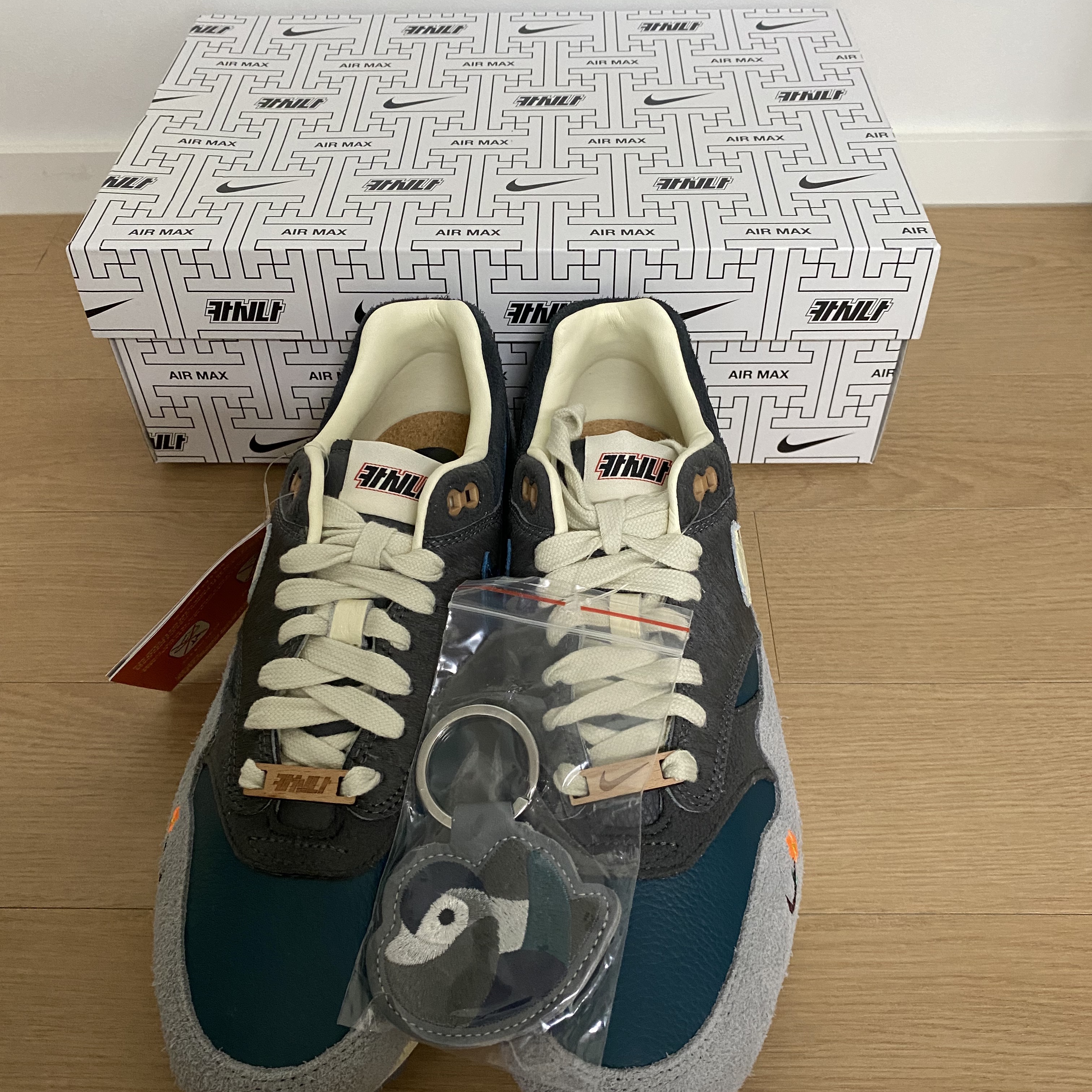 Nike x Kasina Air Max 1 SP Won-Ang Particle Grey 착용 스타일 - 1