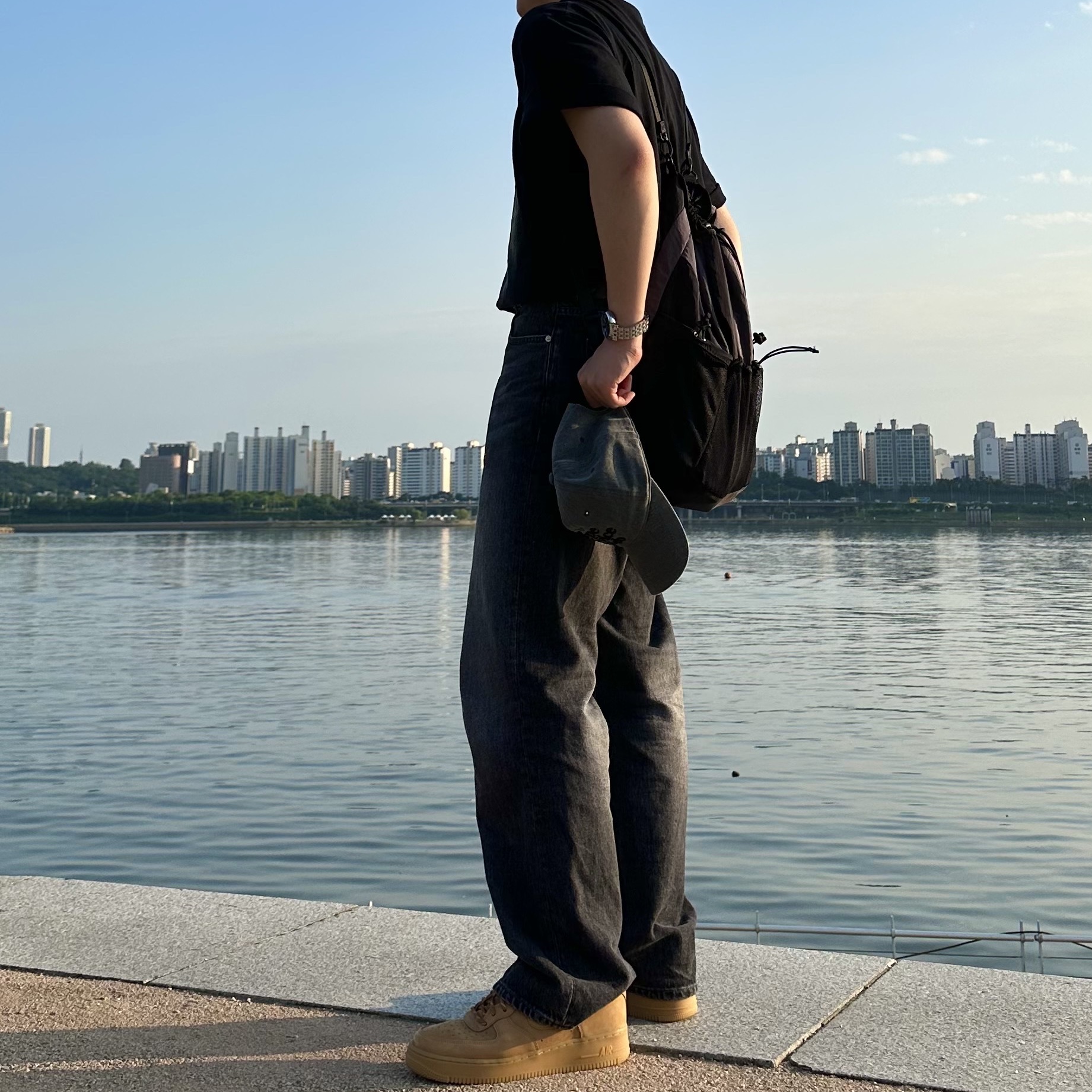 Nike Air Force 1 '07 WB Flax 착용 스타일 - 4