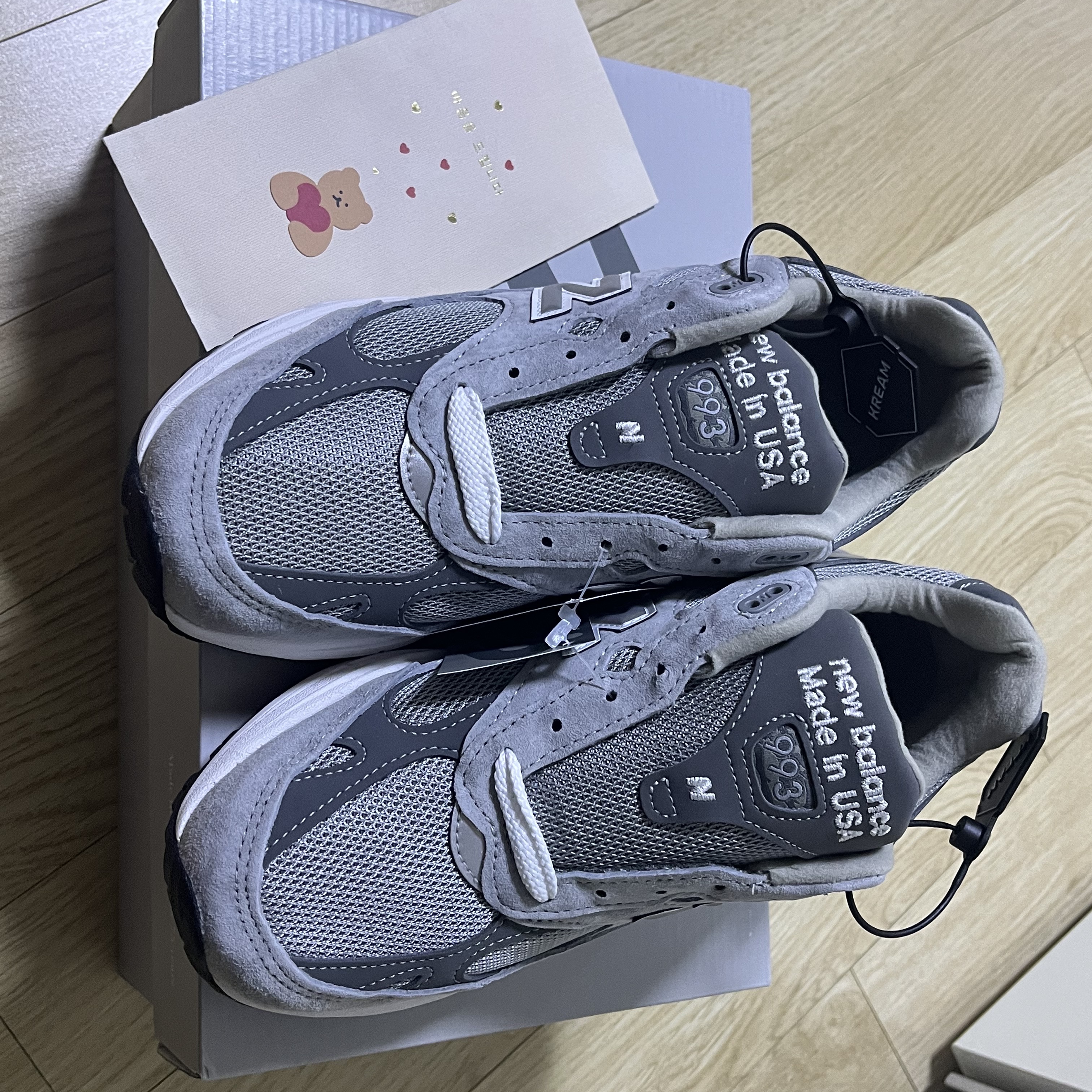 New Balance 993 Made in USA Grey - D Standard 착용 스타일
