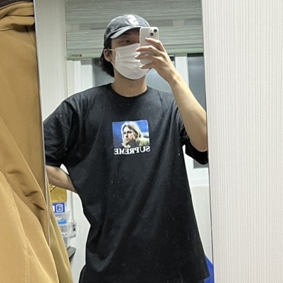 Supreme Kurt Cobain T-Shirt Black - 23SS 착용 스타일