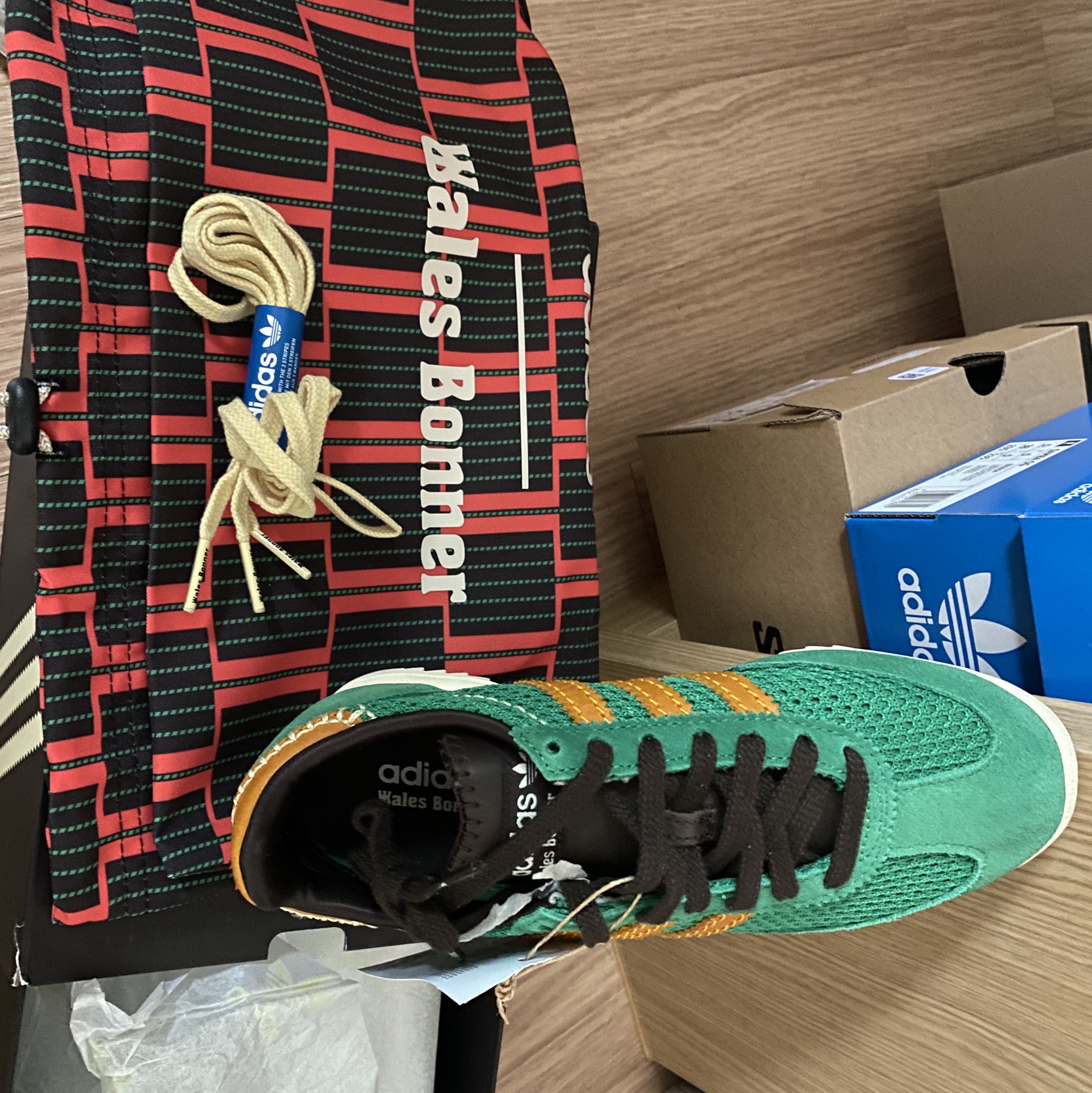 Adidas x Wales Bonner SL 72 Knit Green 착용 스타일