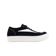 Rick Owens Luxor Suede Vintage Sneakers Black Milk