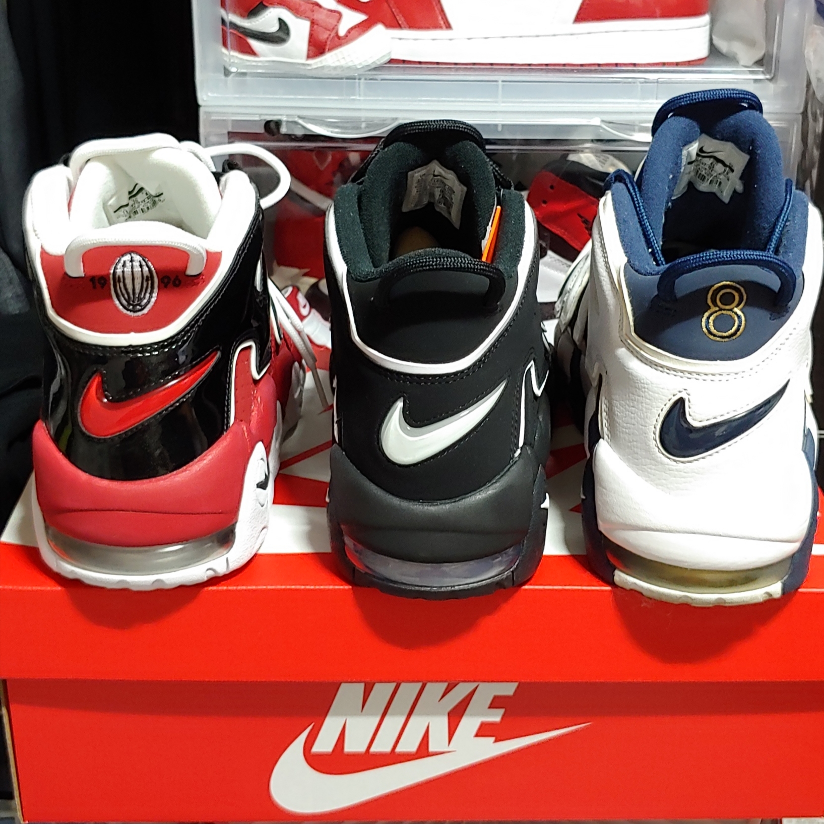 Nike Air More Uptempo 96 Bulls 2017, Nike Air More Uptempo Olympic 2016 착용 스타일 - 2