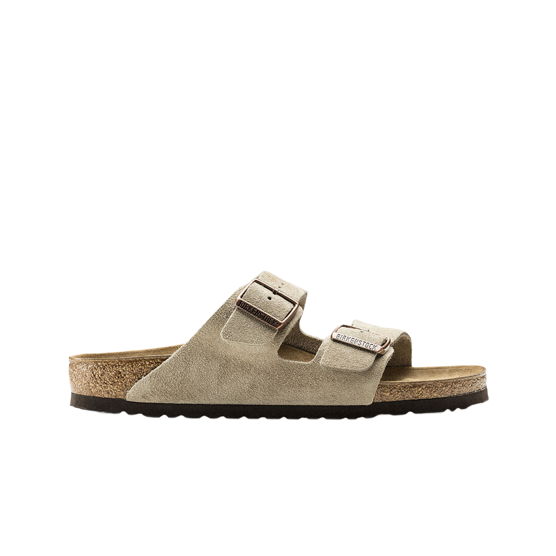 버켄스탁 애리조나 스웨이드 레더 타우페 - 레귤러(Birkenstock Arizona Suede Leather Taupe - Regular)