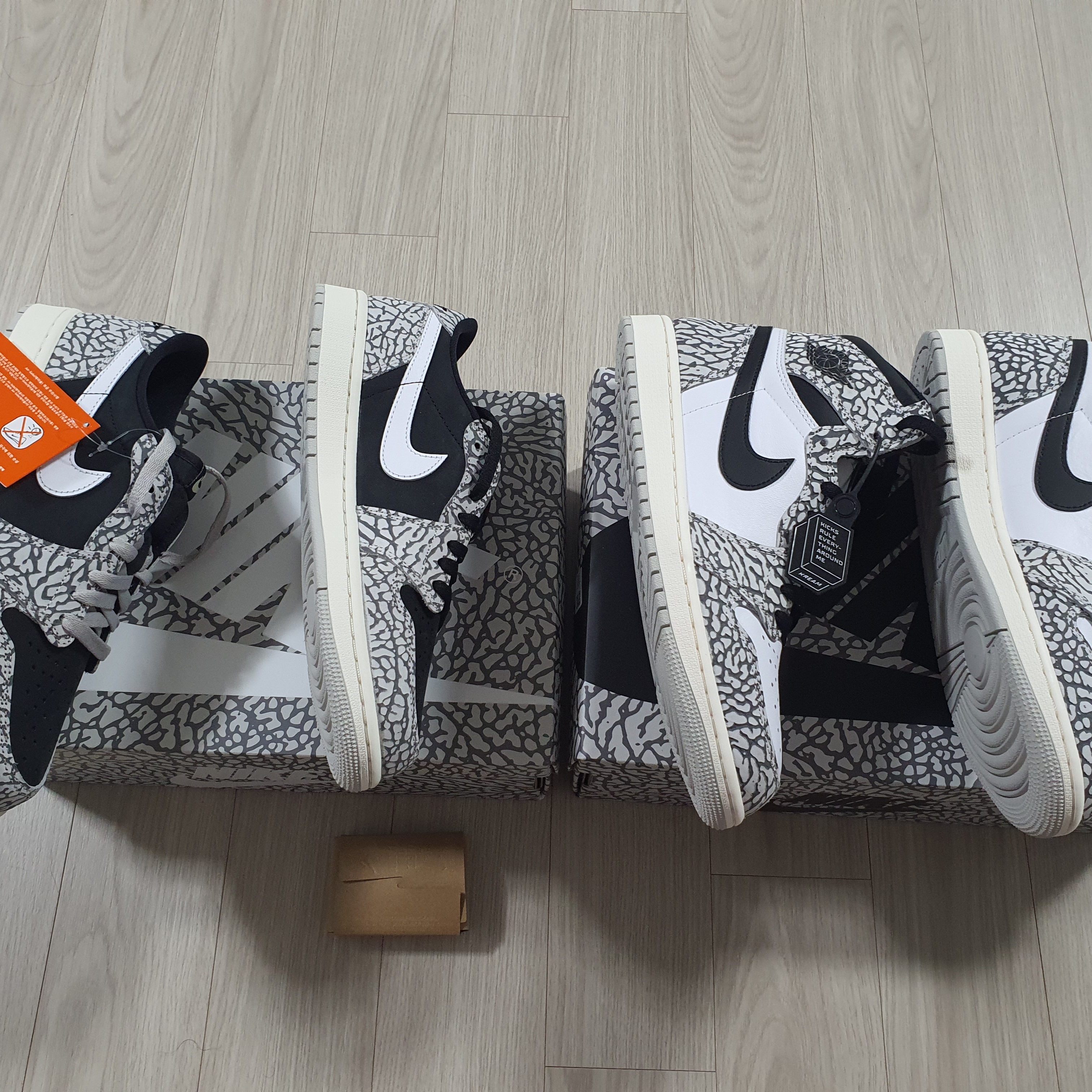 Jordan 1 Retro High OG White Cement 착용 스타일 - 3