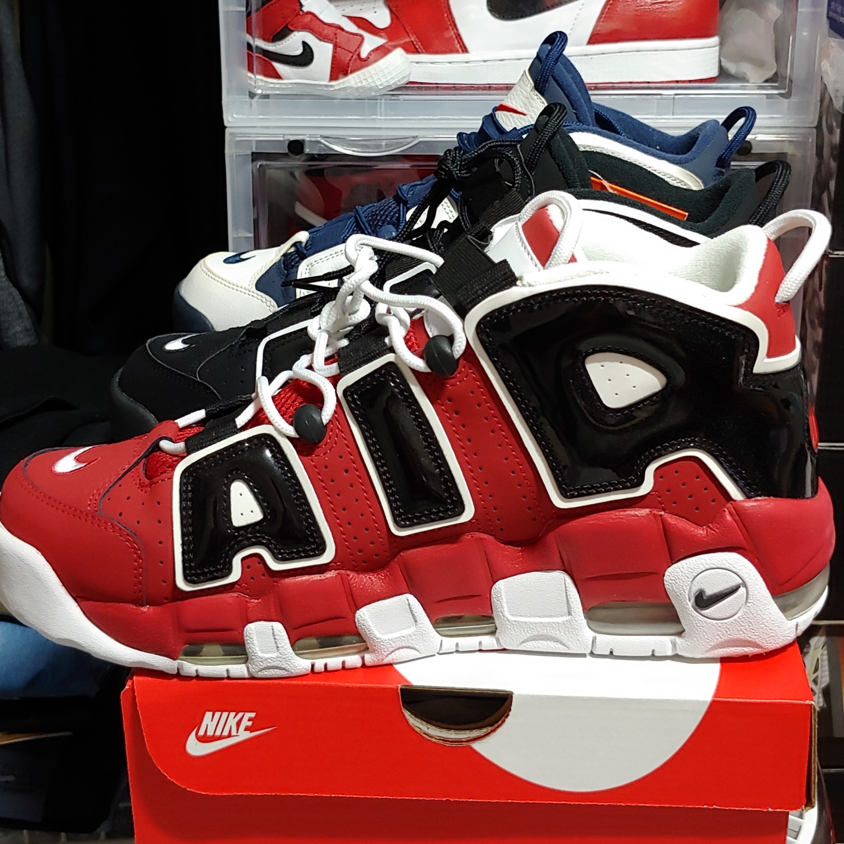 Nike Air More Uptempo 96 Bulls 2017, Nike Air More Uptempo Olympic 2016 착용 스타일 - 5
