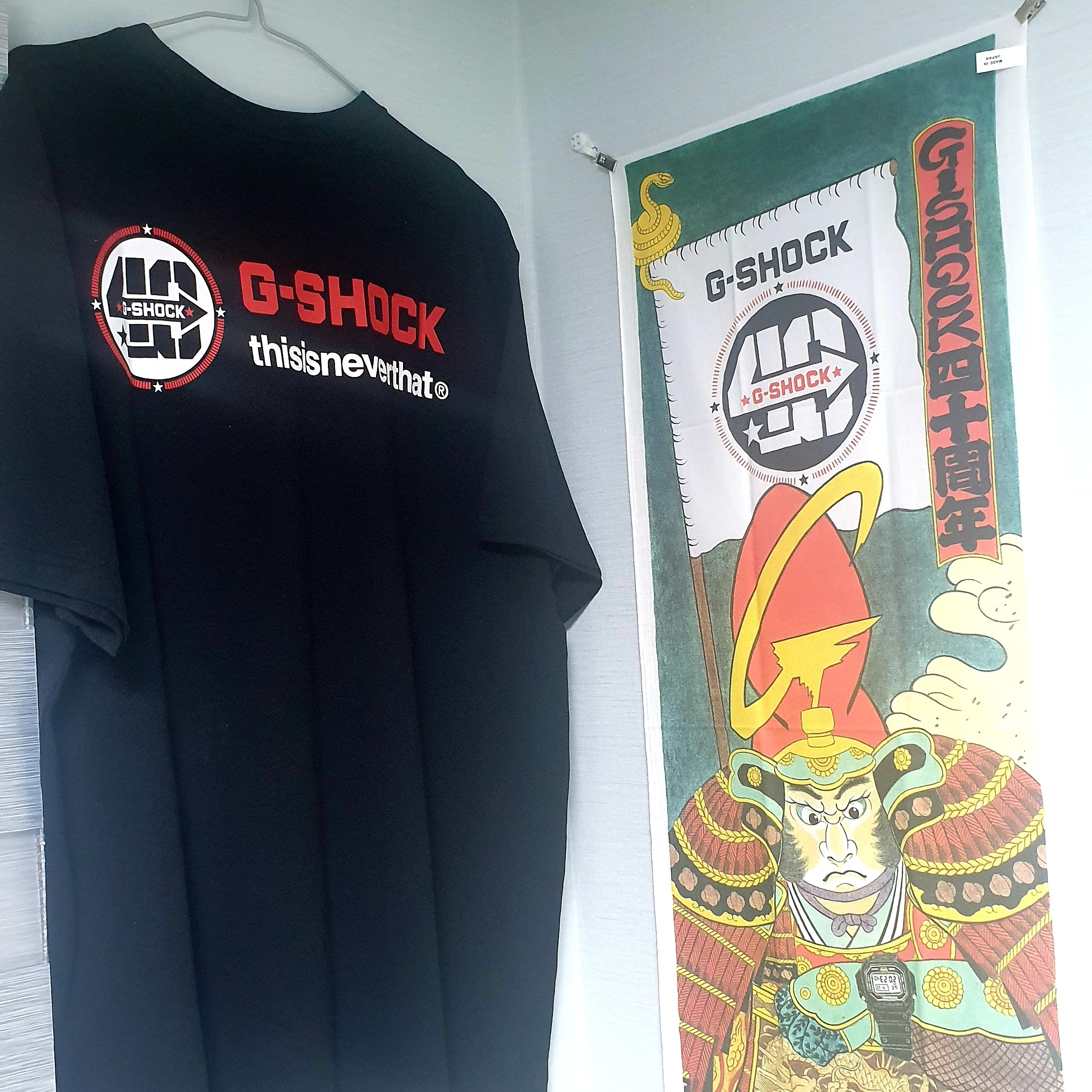 Thisisneverthat x Casio G-Shock 40th Anniversary T-Shirt Black 착용 스타일