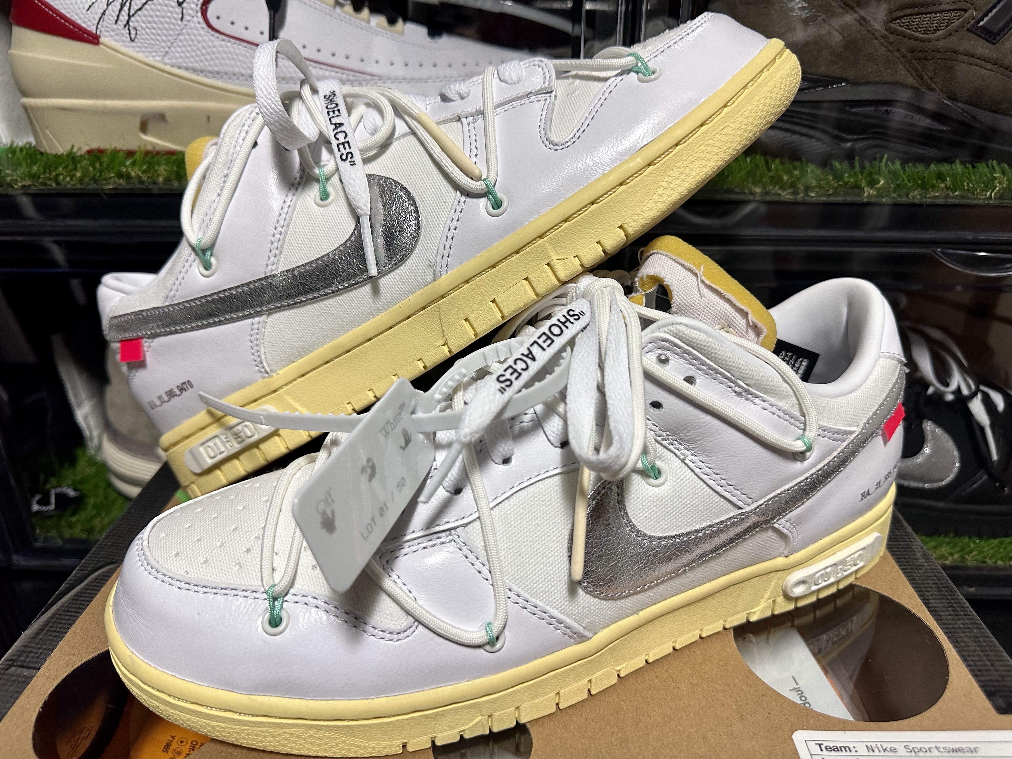 Nike x Off-White Dunk Low The 50 - Lot 1 착용 스타일 - 2