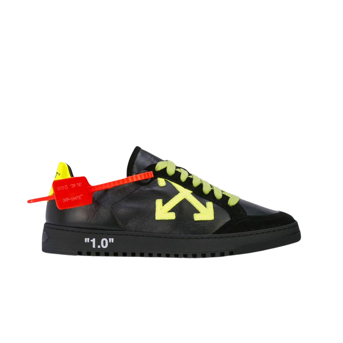 Off-White 2.0 Low Black Fluo Yellow - 19FW 상세 이미지 1