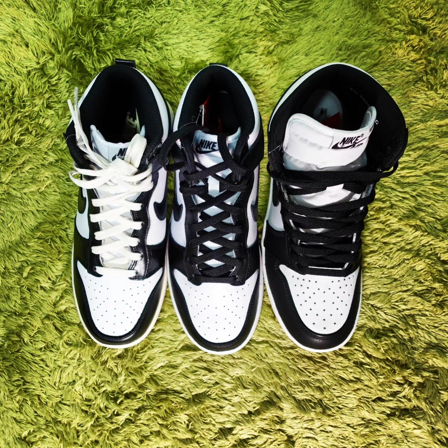 Jordan 1 High 85 Black White, Nike Dunk High Retro Championship White 착용 스타일 - 5
