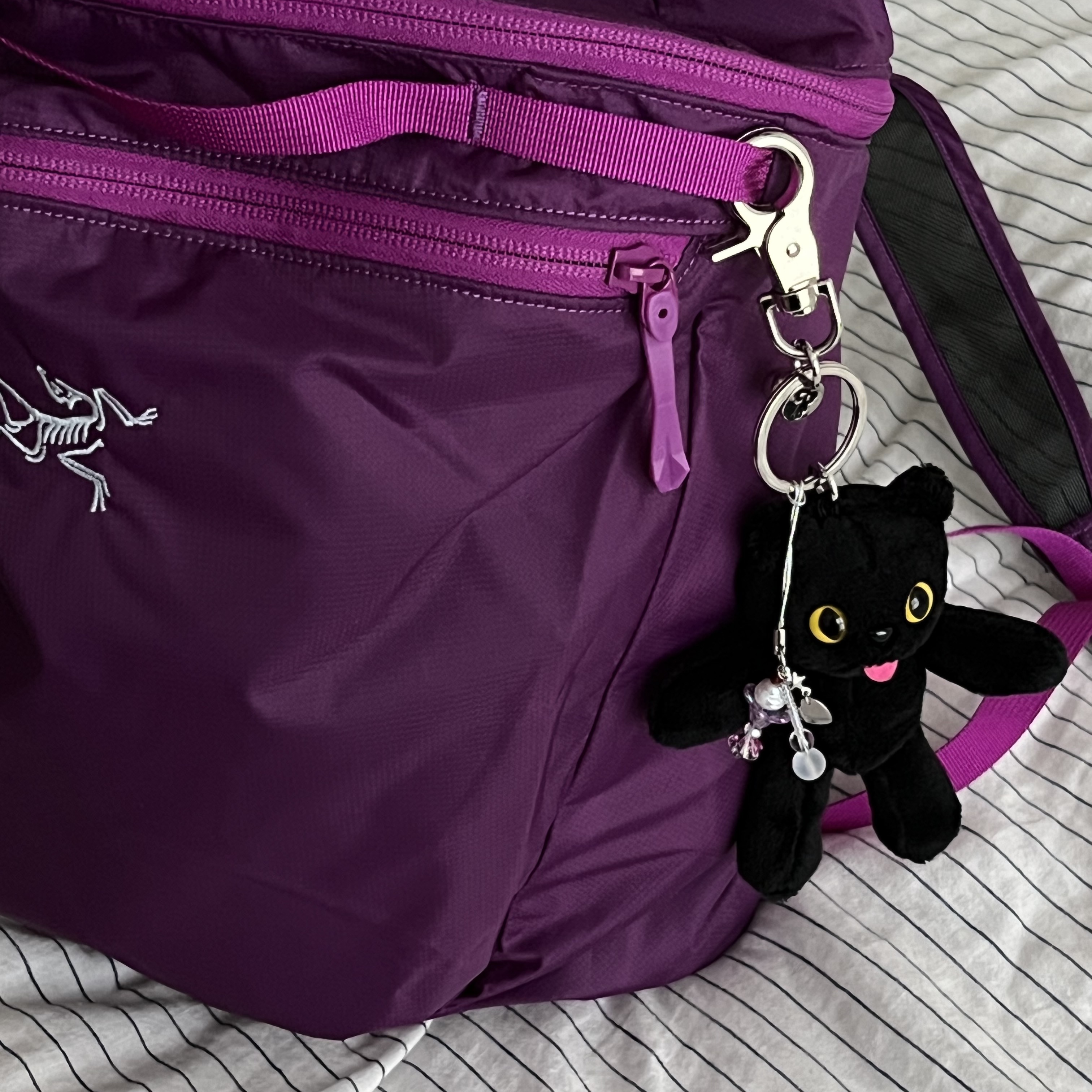 Arc'teryx Heliad 15 Backpack Groovie, Oofos OOriginal Black 착용 스타일 - 2