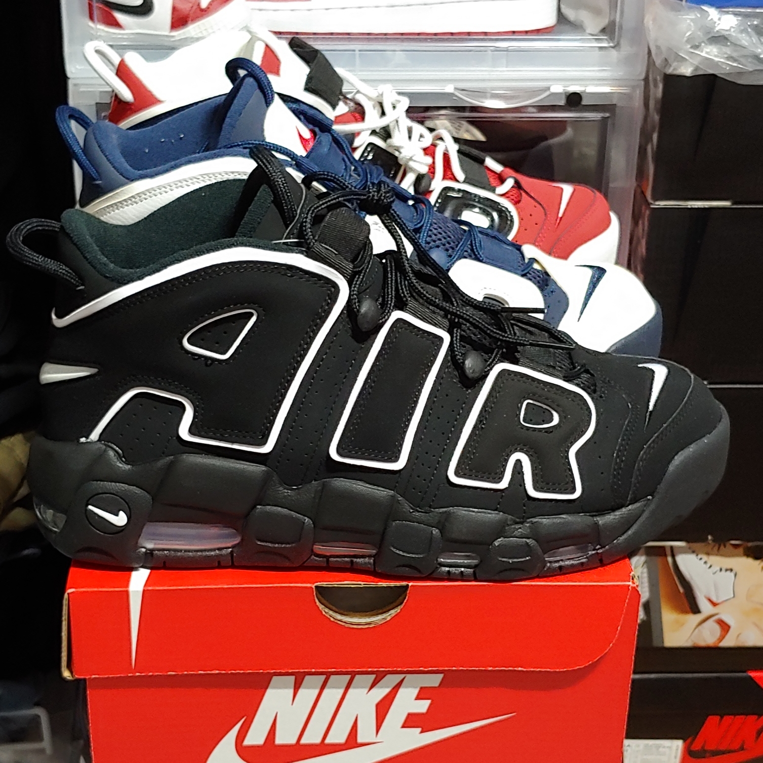 Nike Air More Uptempo 96 Bulls 2017, Nike Air More Uptempo Olympic 2016 착용 스타일 - 4