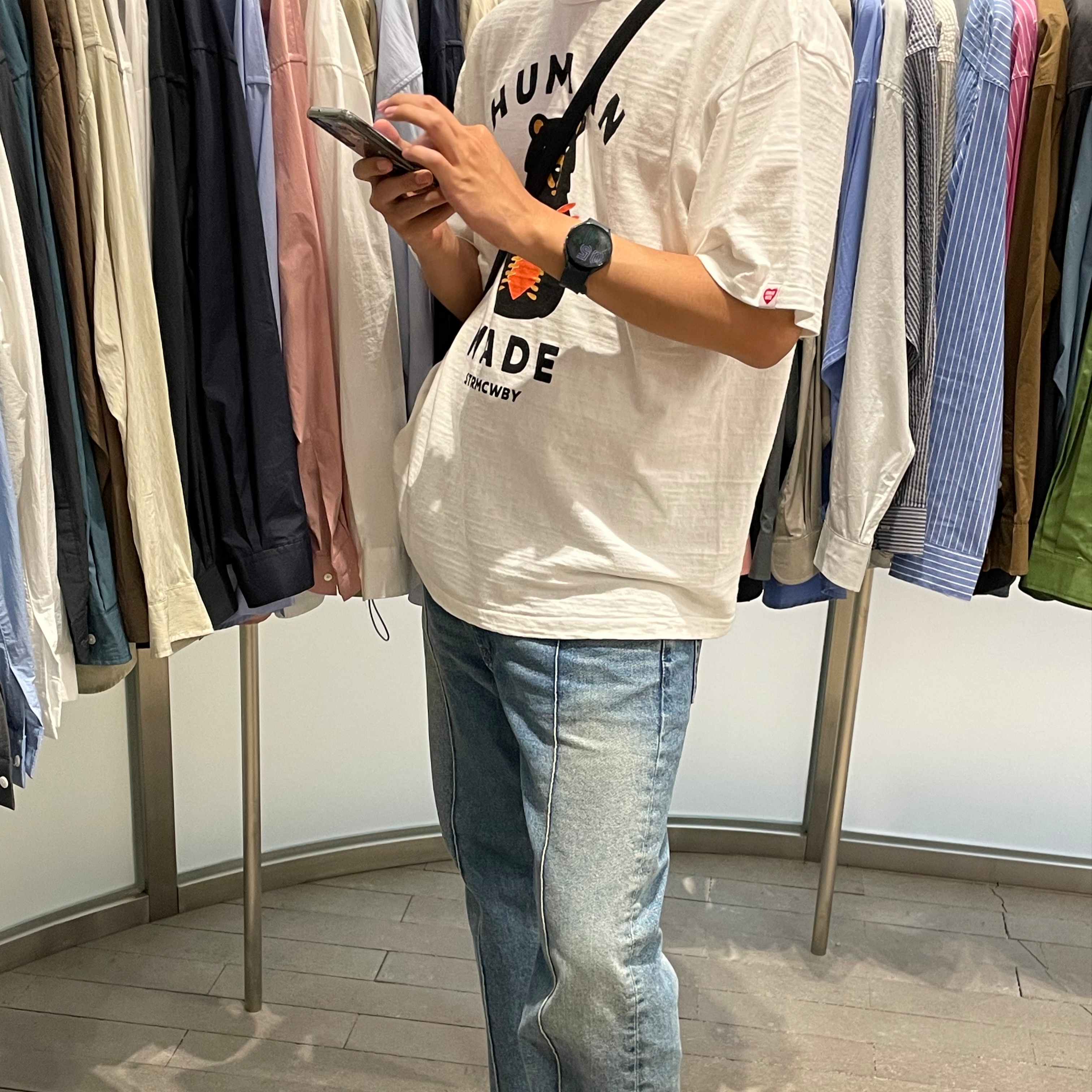 Human Made Graphic T-Shirt #13 White 착용 스타일 - 2