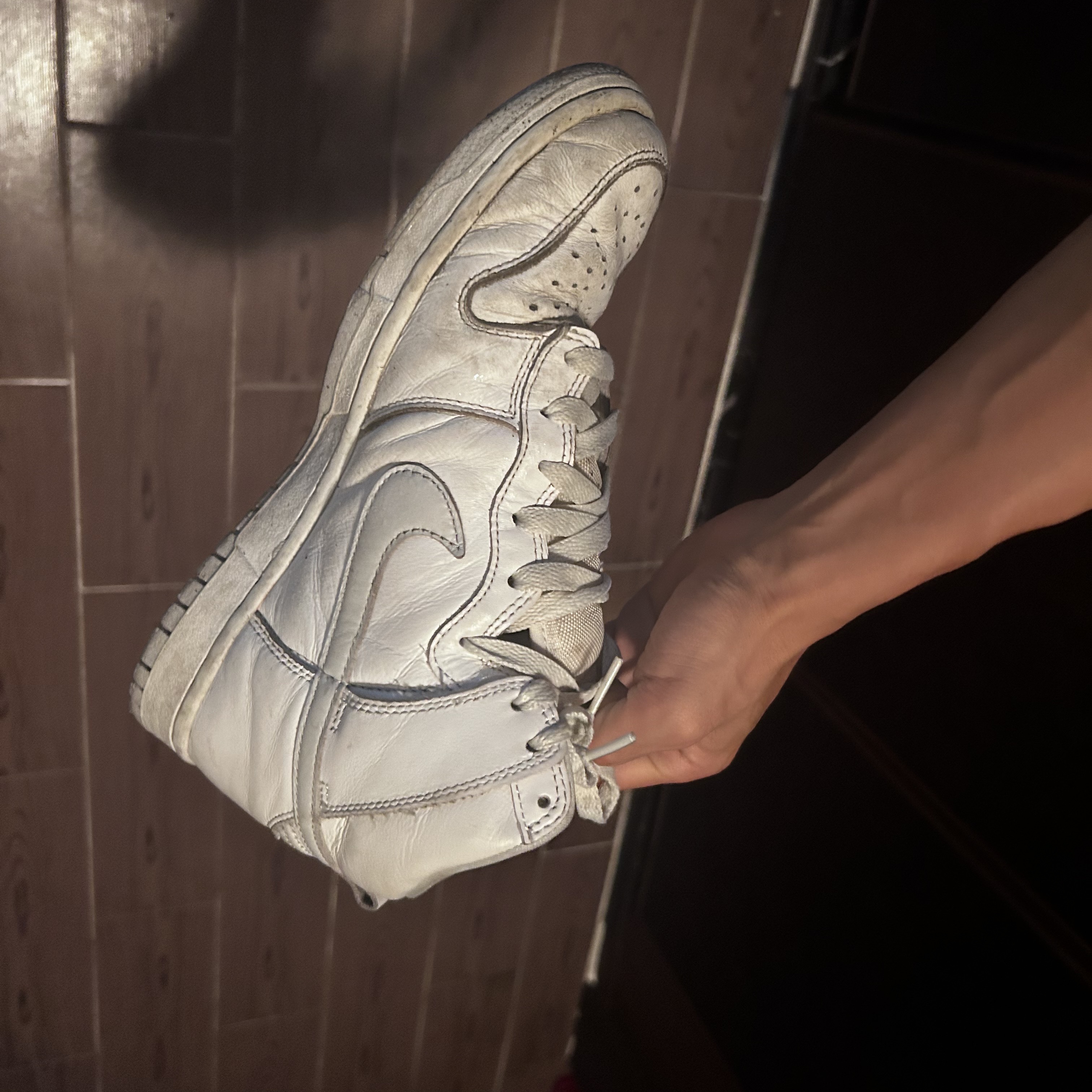 Nike Dunk High SP Pure Platinum 착용 스타일