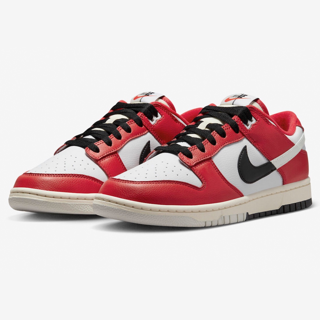 Nike Dunk Low Retro PRM University Red Black 착용 스타일 - 1