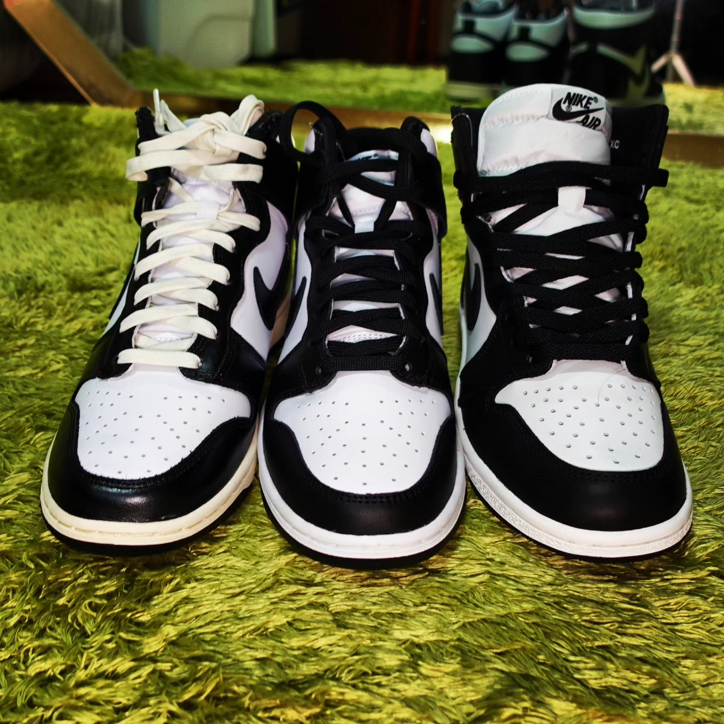 Jordan 1 High 85 Black White, Nike Dunk High Retro Championship White 착용 스타일 - 3