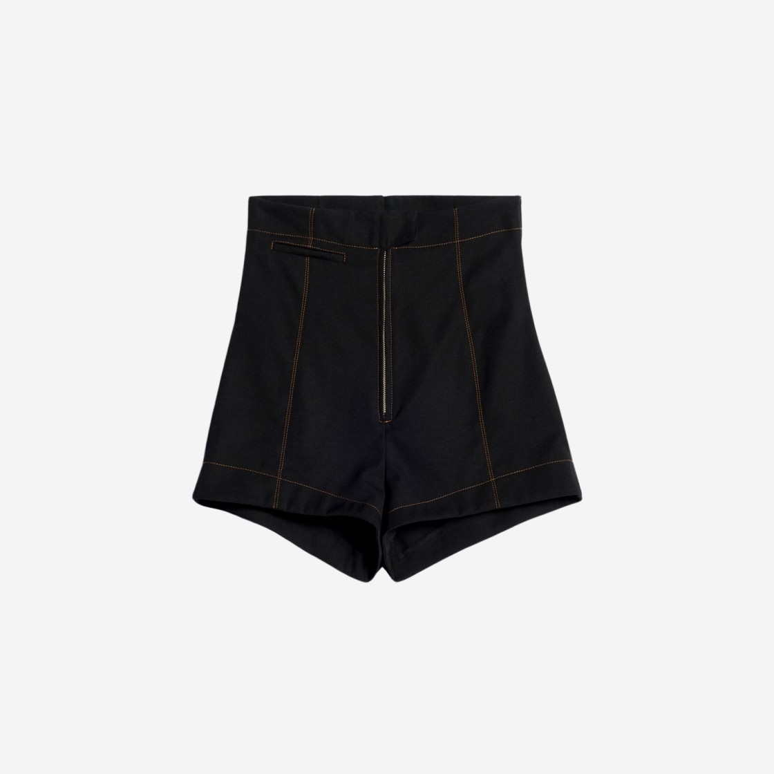 (W) Jacquemus Le Short Areia High Waisted Mini Shorts Black 상세 이미지 1