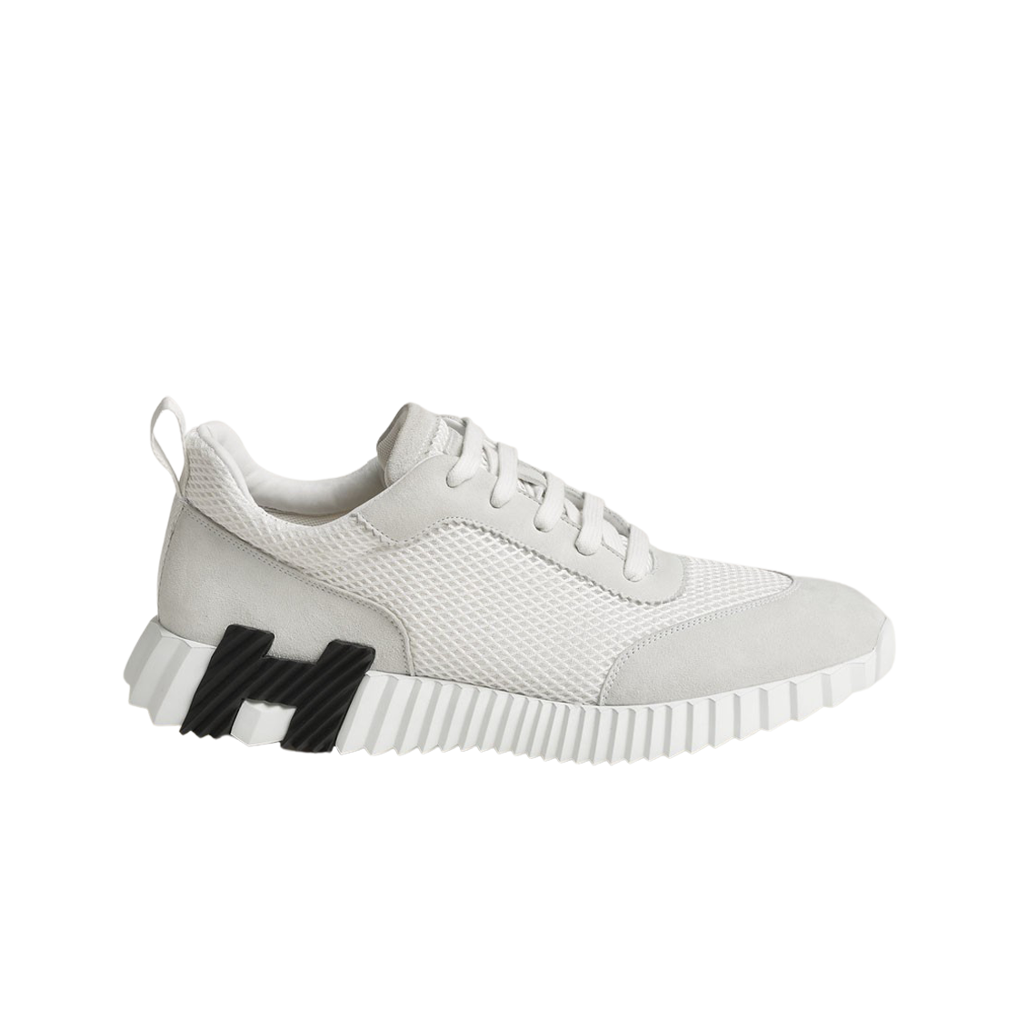 에르메스 바운싱 스니커즈 그래픽 메쉬 스웨이드 고트스킨 & 블랑(Hermes Bouncing Sneakers Graphic Mesh Suede Goatskin & Blanc)