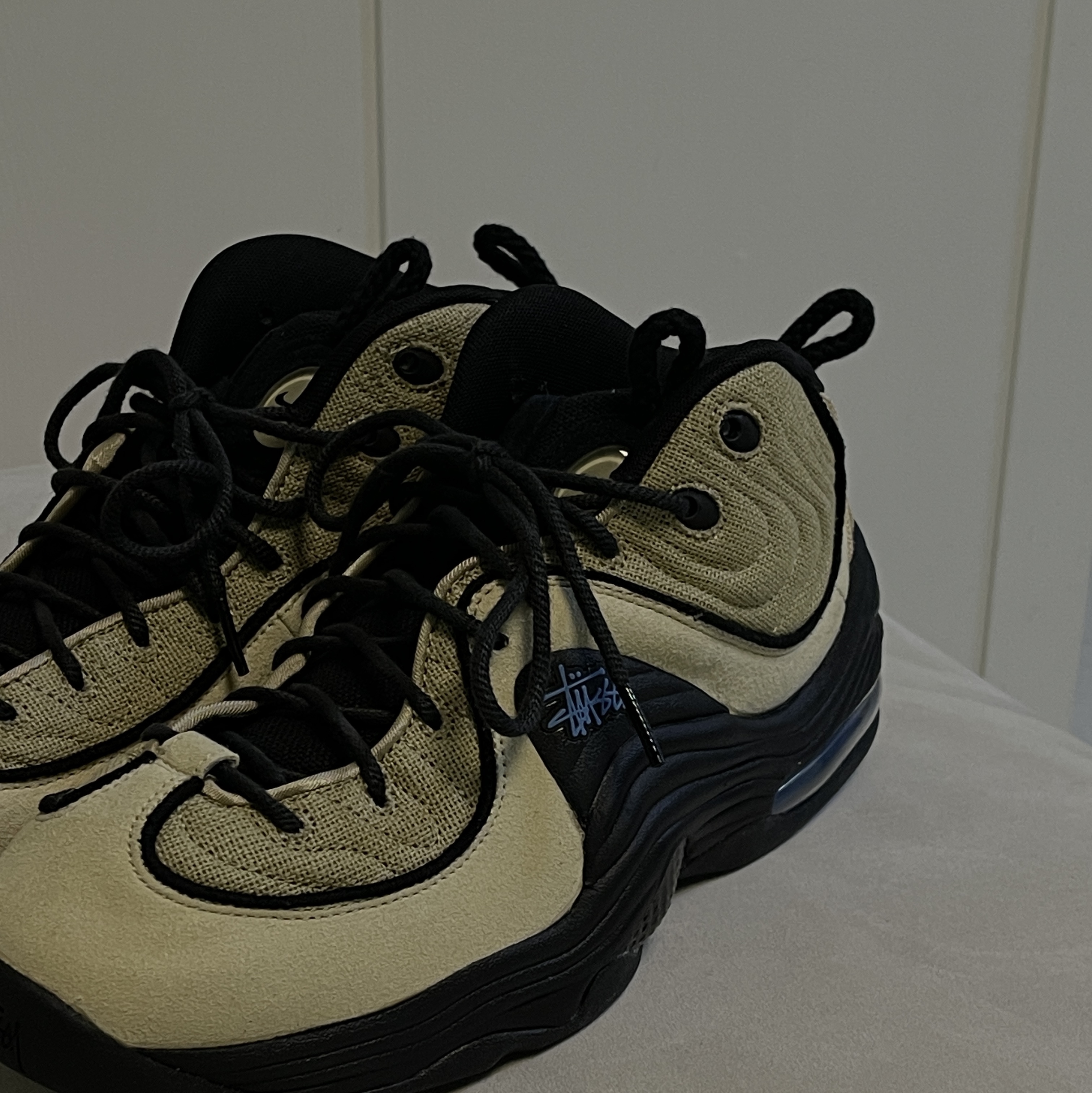 Nike x Stussy Air Penny II Rattan and Limestone 착용 스타일