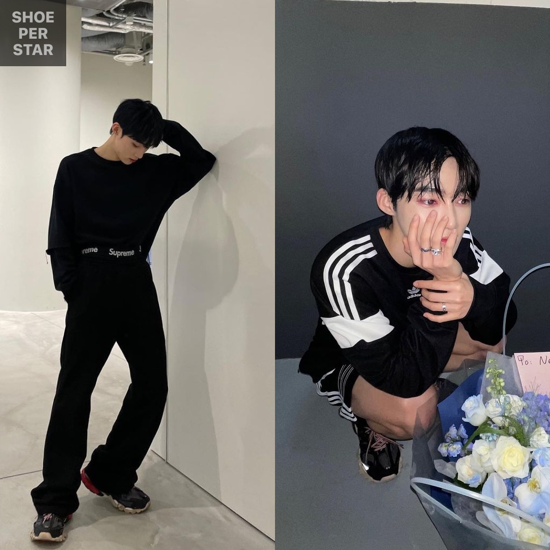 Balenciaga Track Sneakers Black Red 2019 착용 스타일 - 1