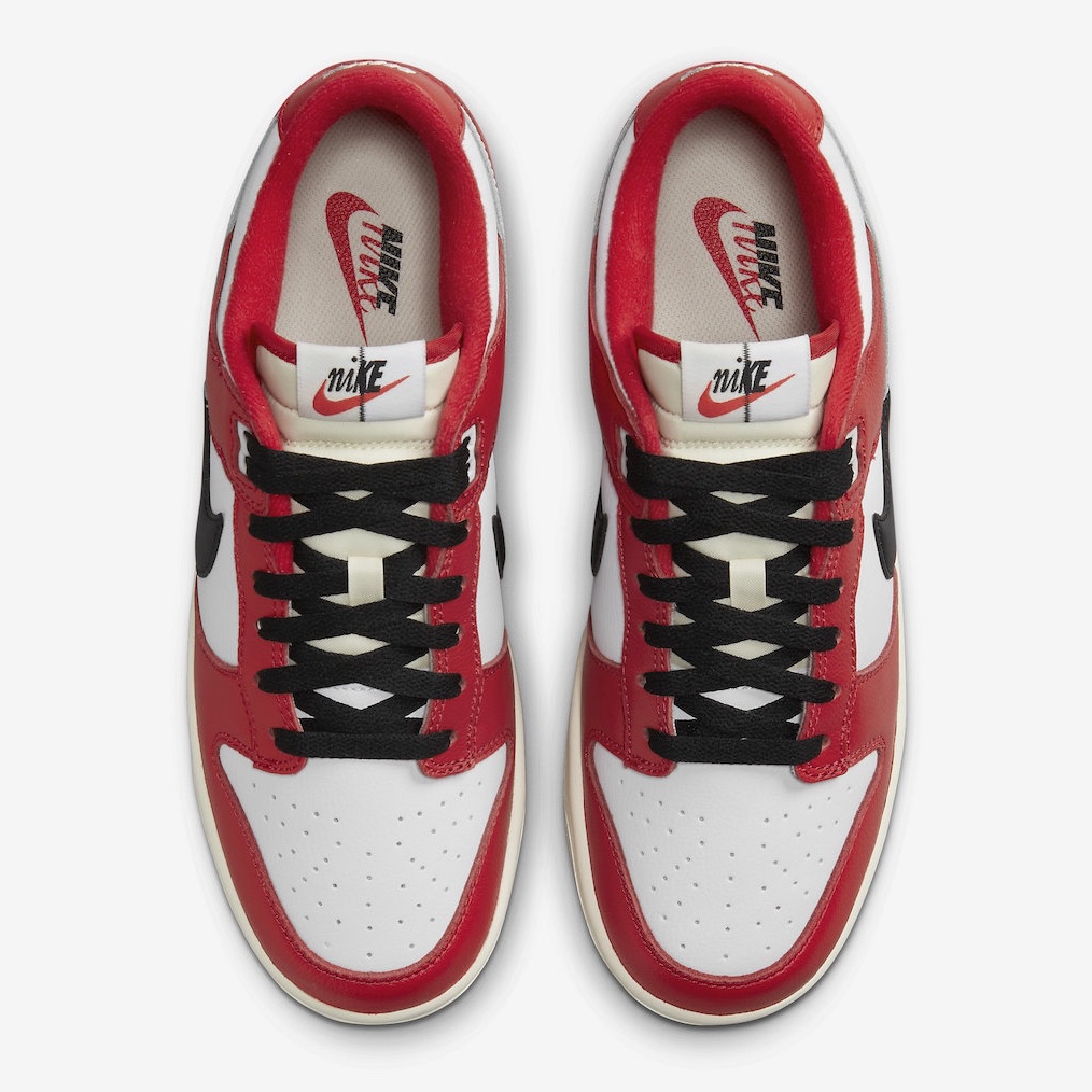 Nike Dunk Low Retro PRM University Red Black 착용 스타일 - 2