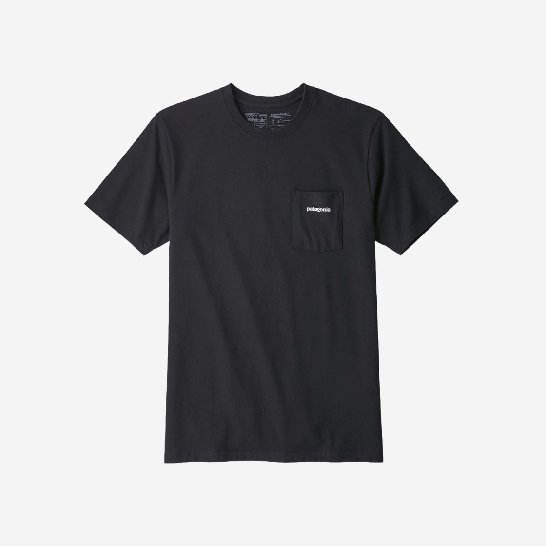 Patagonia P-6 Logo Responsibili-Tee Black 상세 이미지 2