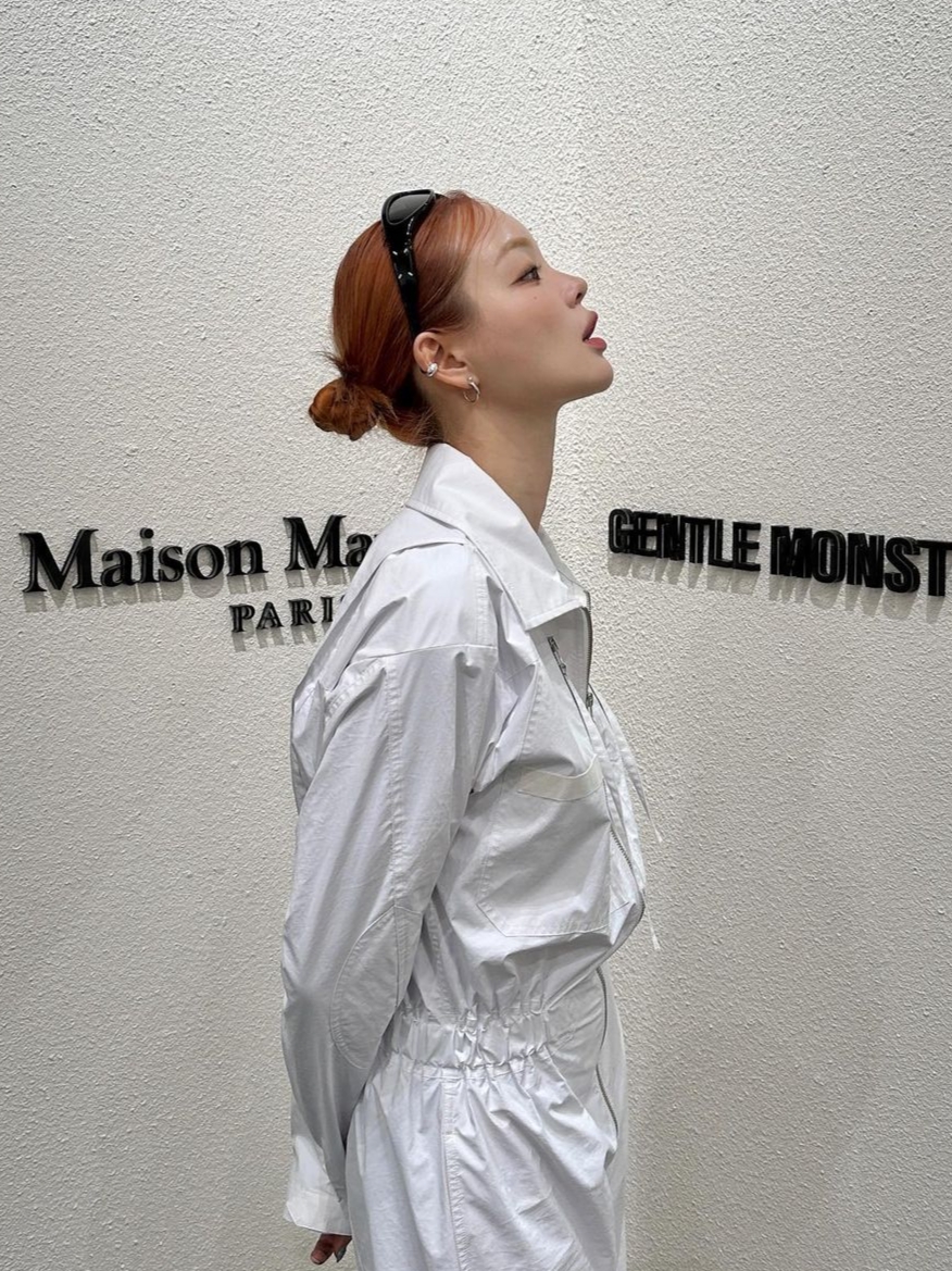 Gentle Monster x Maison Margiela MM003 Black Black 착용 스타일