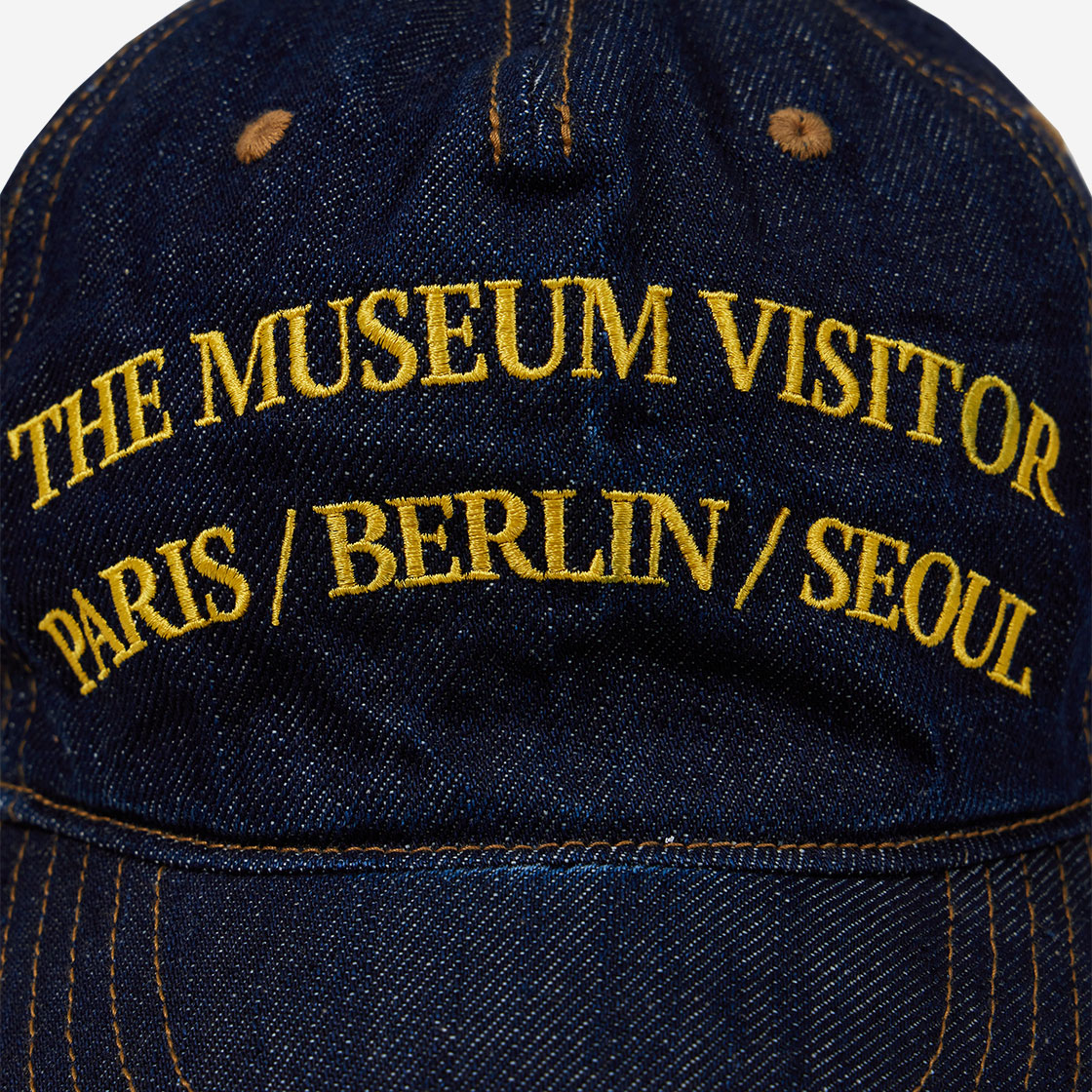 더뮤지엄비지터 워시드 데님 볼캡 다크 네이비 | The Museum