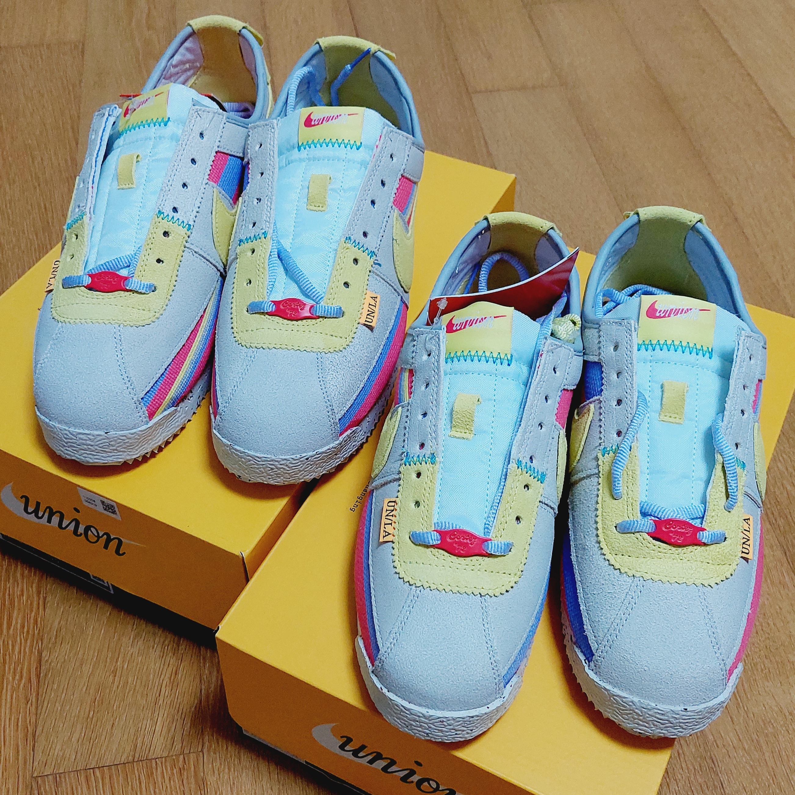 Nike x Union Cortez SP Lemon Frost 착용 스타일 - 2