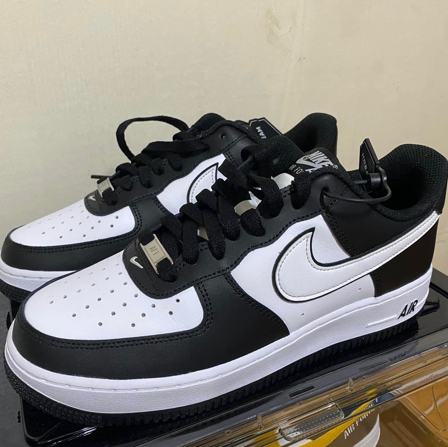 Nike Air Force 1 '07 Black White 착용 스타일