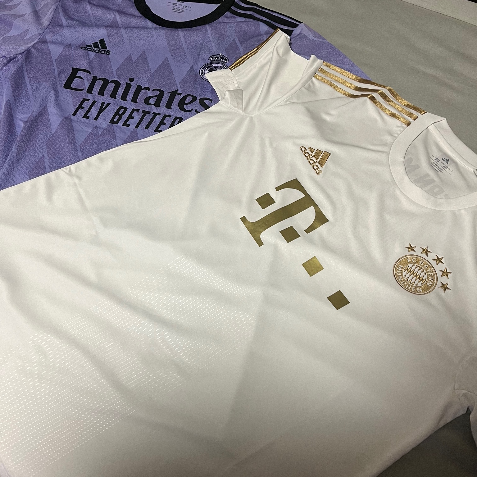 Adidas Real Madrid 2022/23 Away Jersey Light Purple - KR Sizing (Non Marking Ver.) 착용 스타일