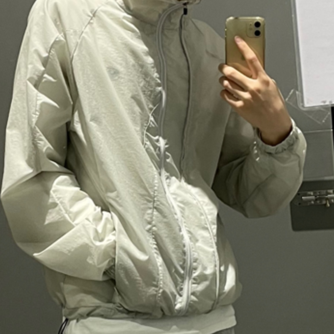 Sansan Gear Light Jacket Gray - 22SS 착용 스타일