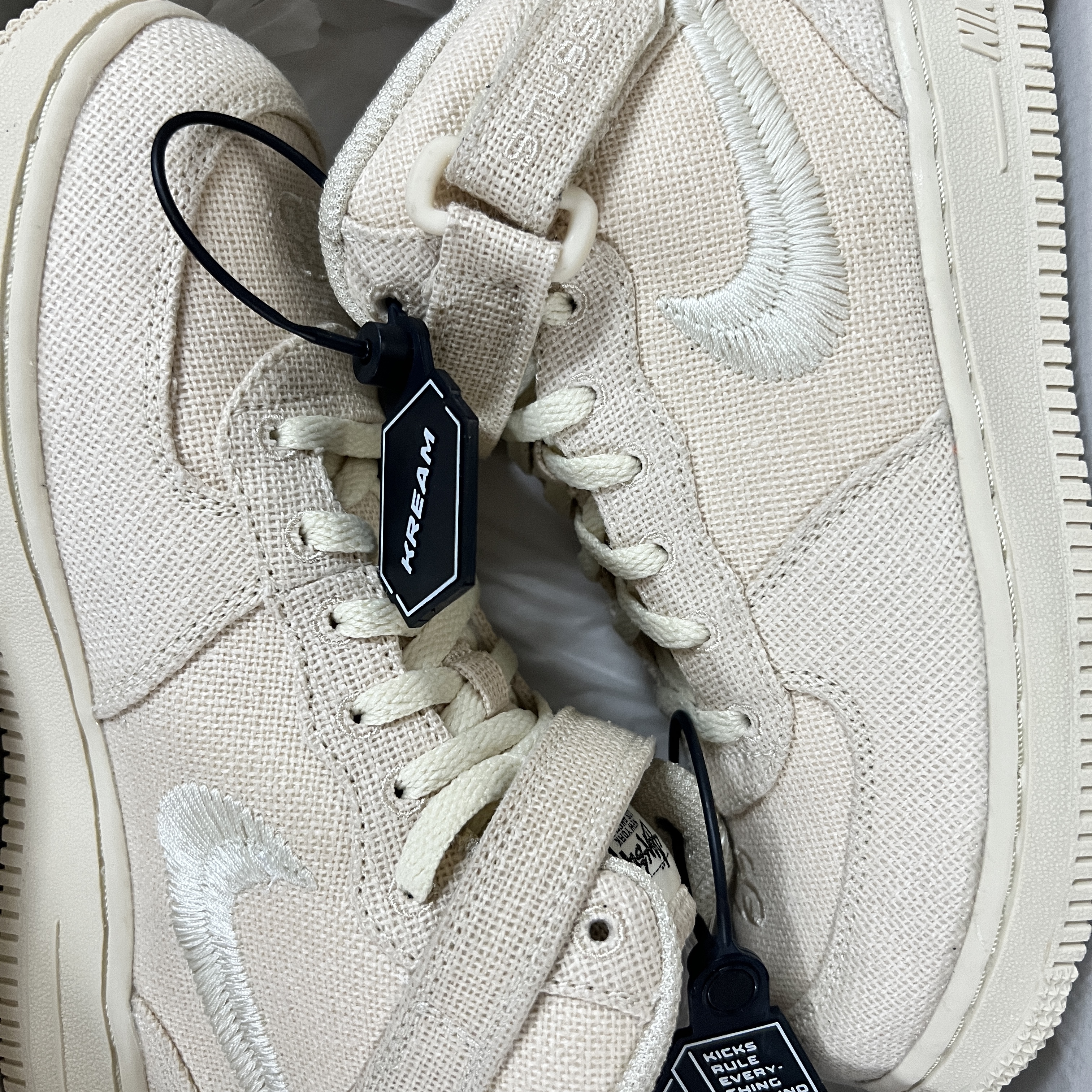 (PS) Nike x Stussy Air Force 1 '07 Mid SP Fossil 착용 스타일