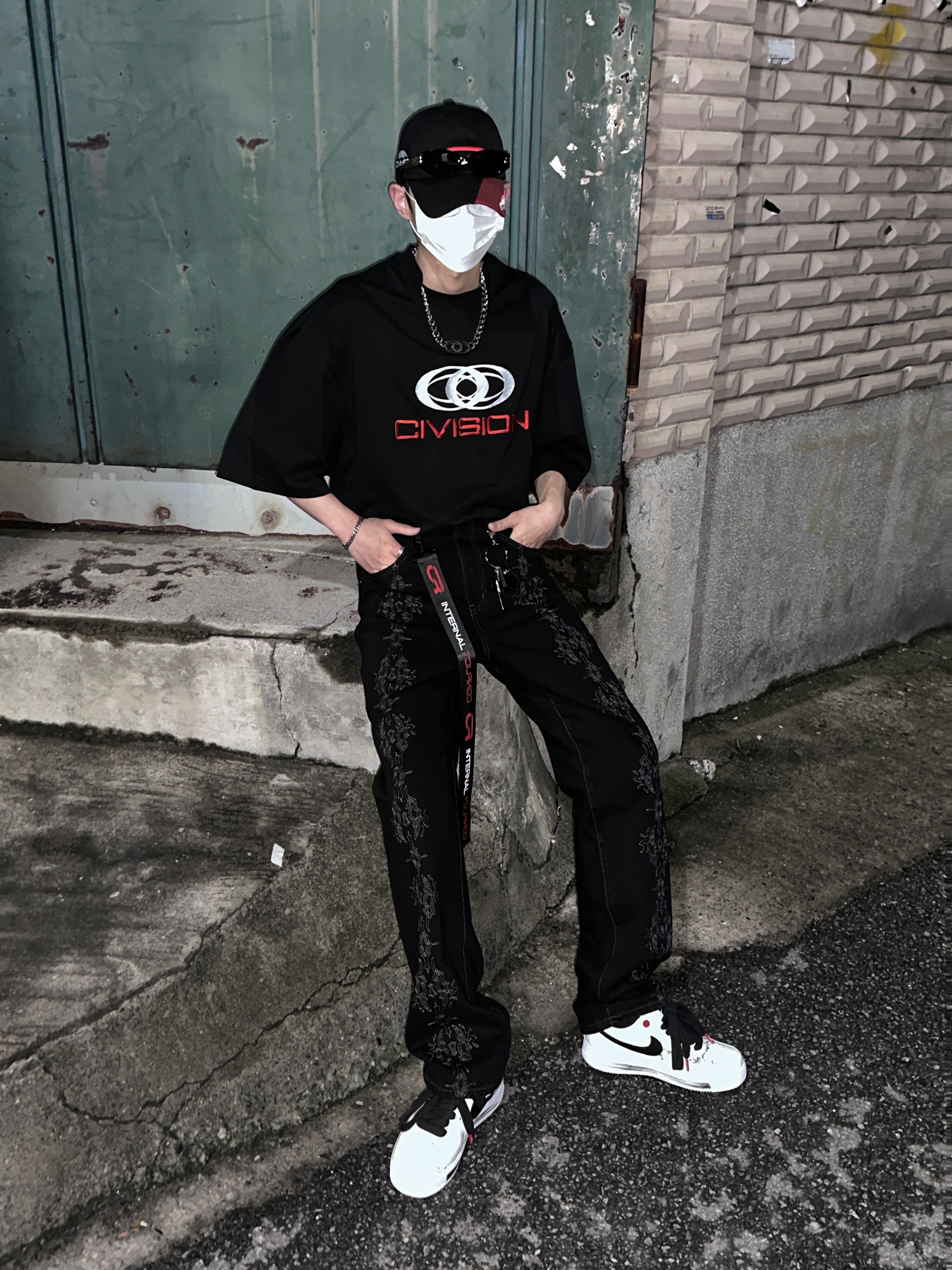 Civision by CSC Vision Logo T-Shirt Black, Nike x Peaceminusone Air Force 1 Low Para-Noise 2.0 착용 스타일 - 1