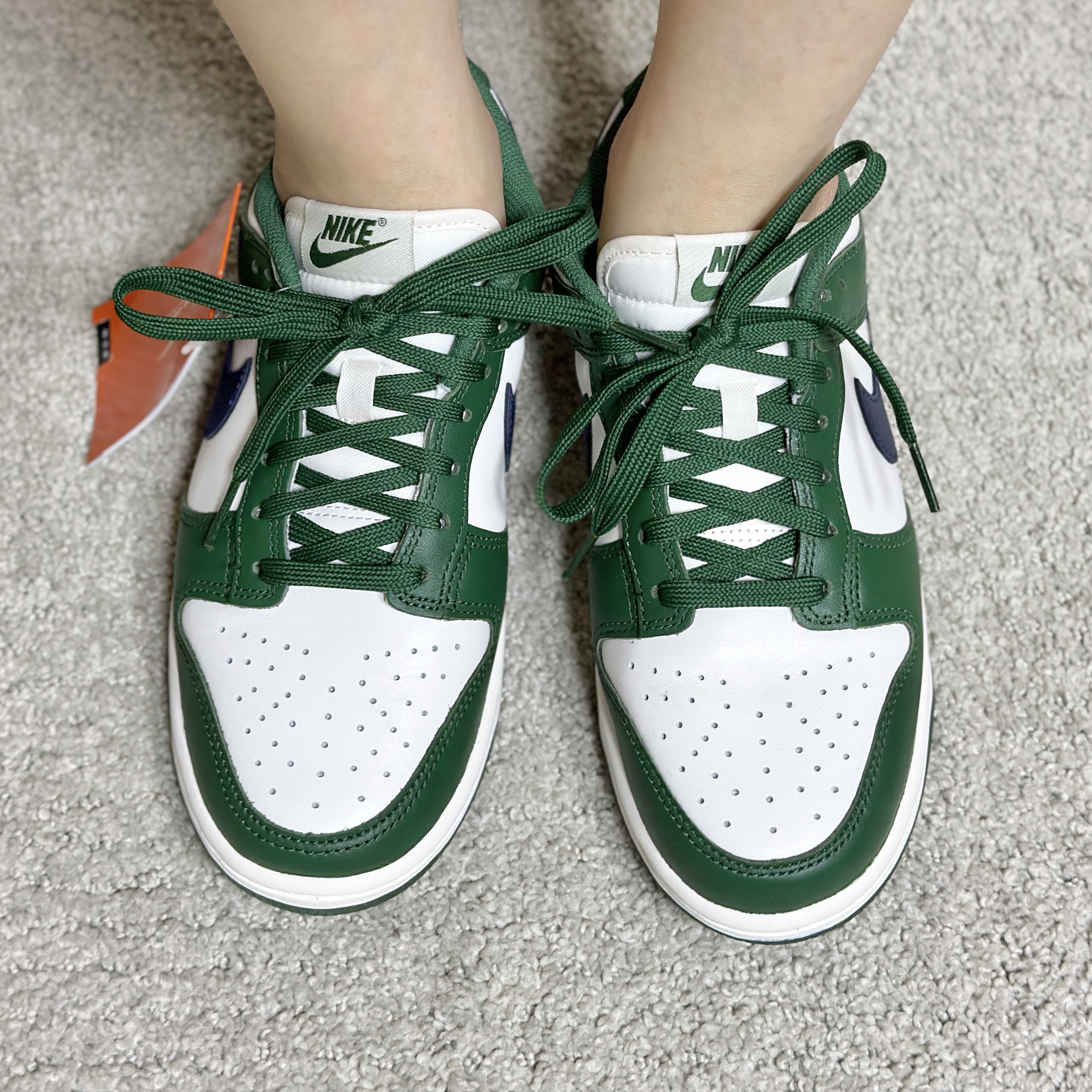 (W) Nike Dunk Low Gorge Green 착용 스타일 - 2