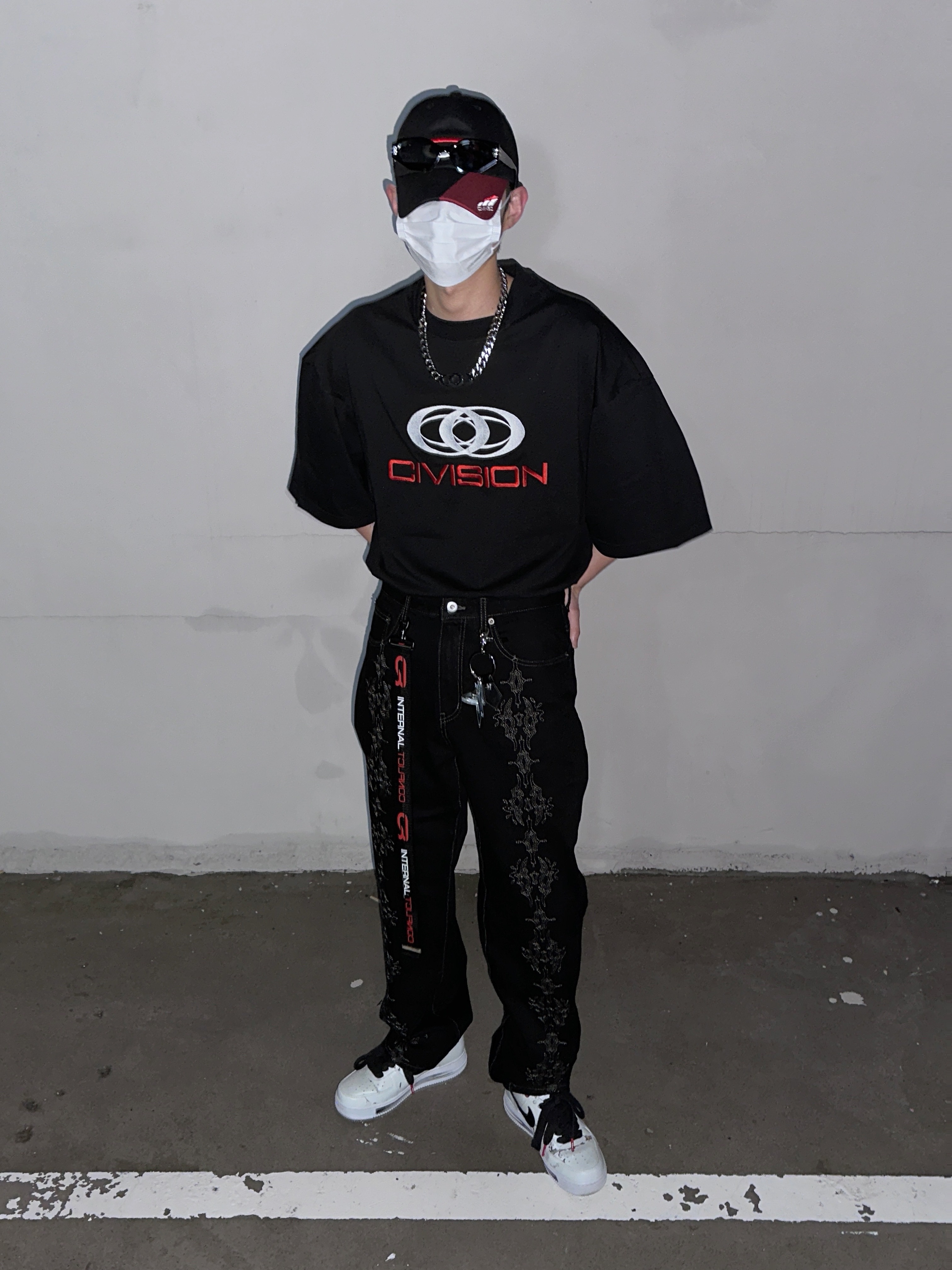 Civision by CSC Vision Logo T-Shirt Black, Nike x Peaceminusone Air Force 1 Low Para-Noise 2.0 착용 스타일 - 5