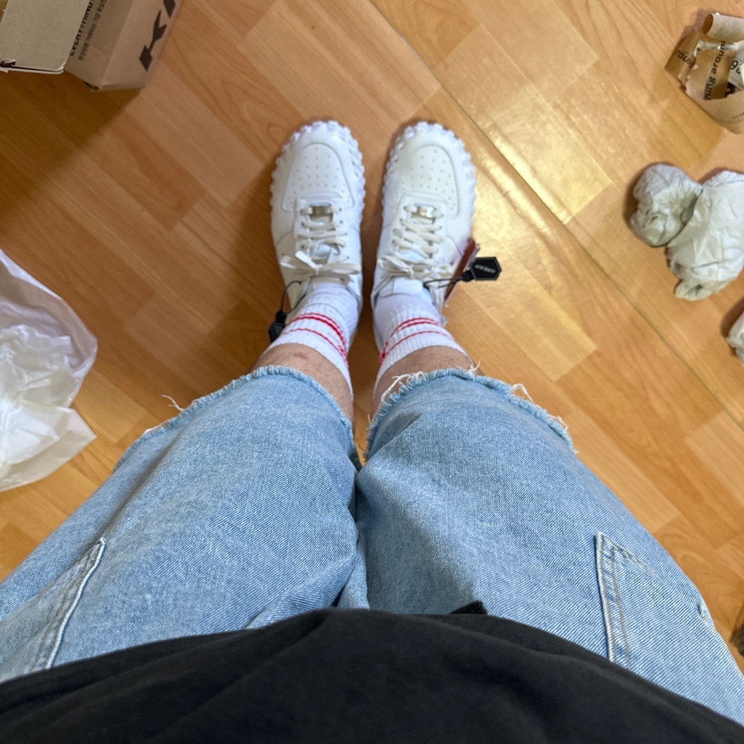 Nike x Jacquemus J Force 1 Low LX SP White 착용 스타일 - 4
