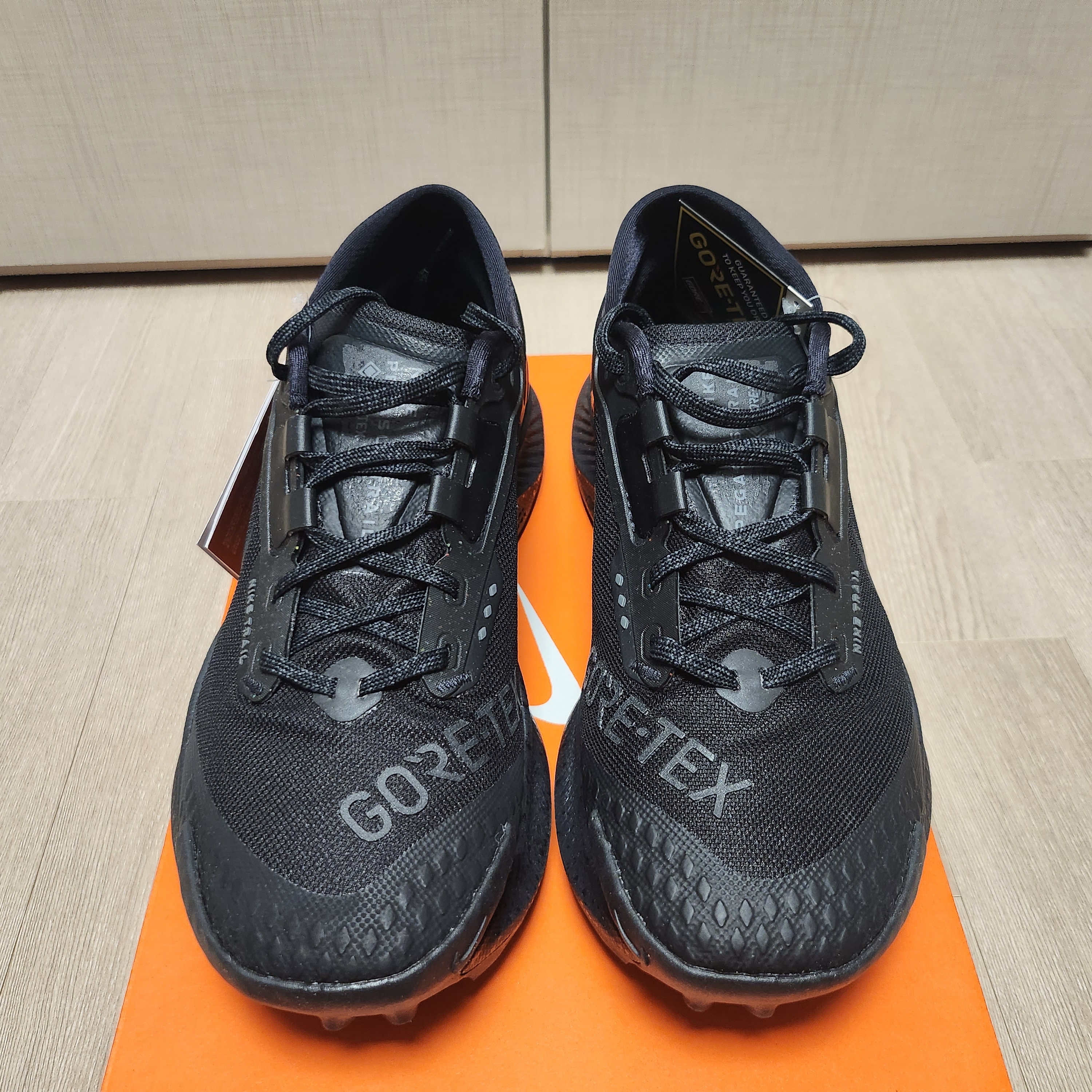 Nike Pegasus Trail 3 Gore-Tex Black Dark Smoke Grey 착용 스타일 - 3