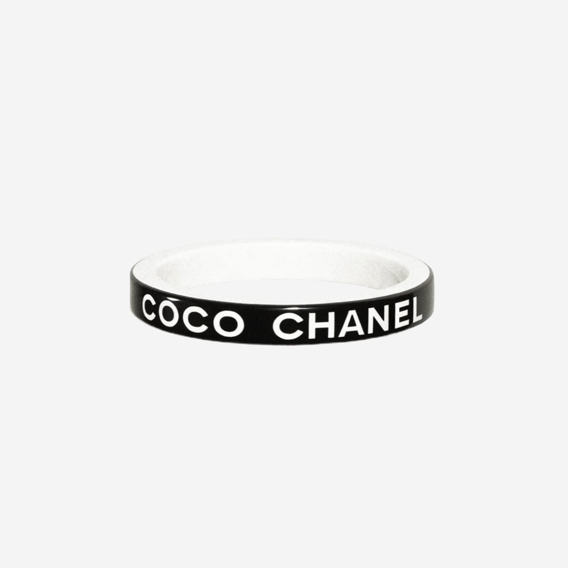 (W) Chanel Bracelet Resin & Black White 상세 이미지 1