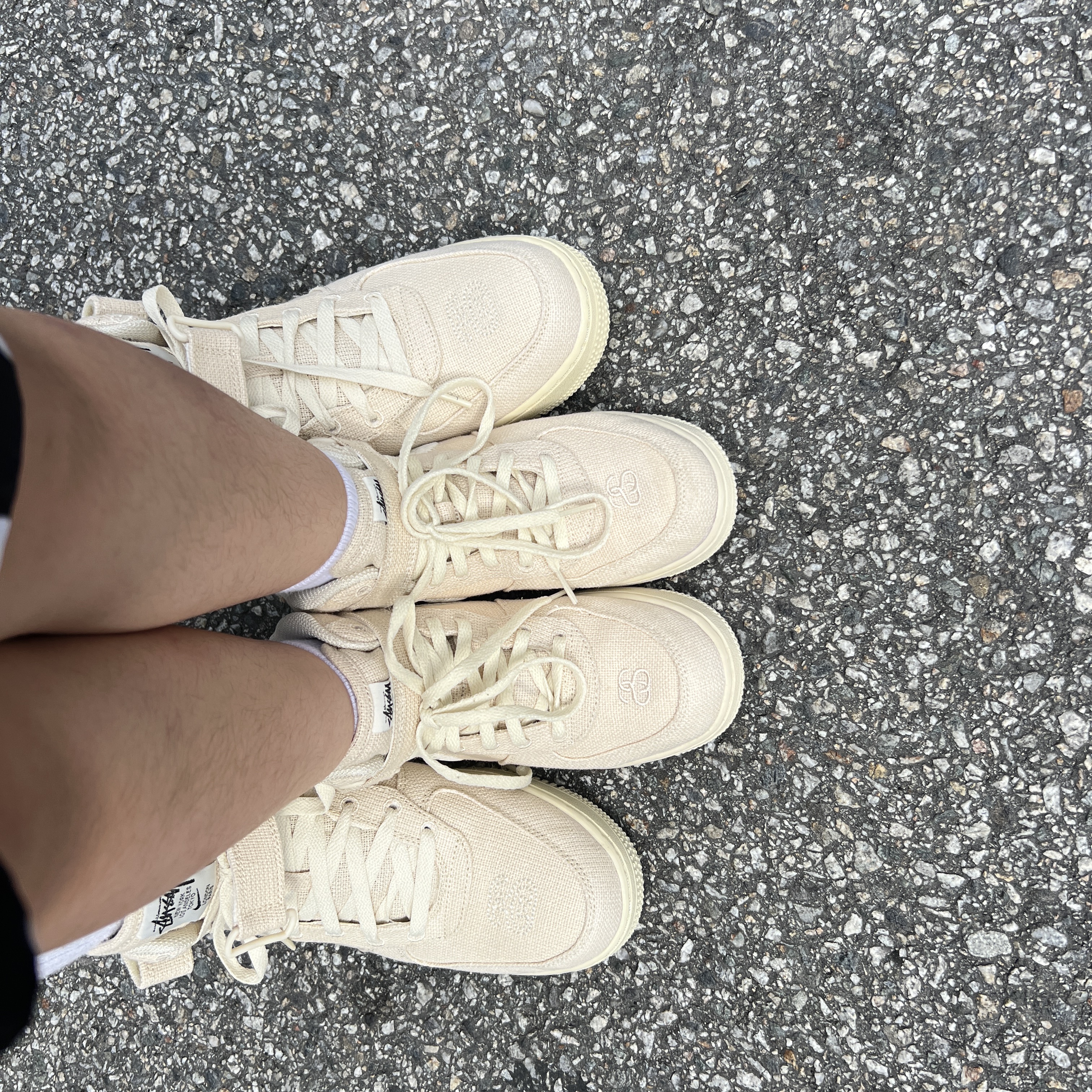 Nike x Stussy Air Force 1 '07 Mid SP Fossil, (PS) Nike x Stussy Air Force 1 '07 Mid SP Fossil 착용 스타일