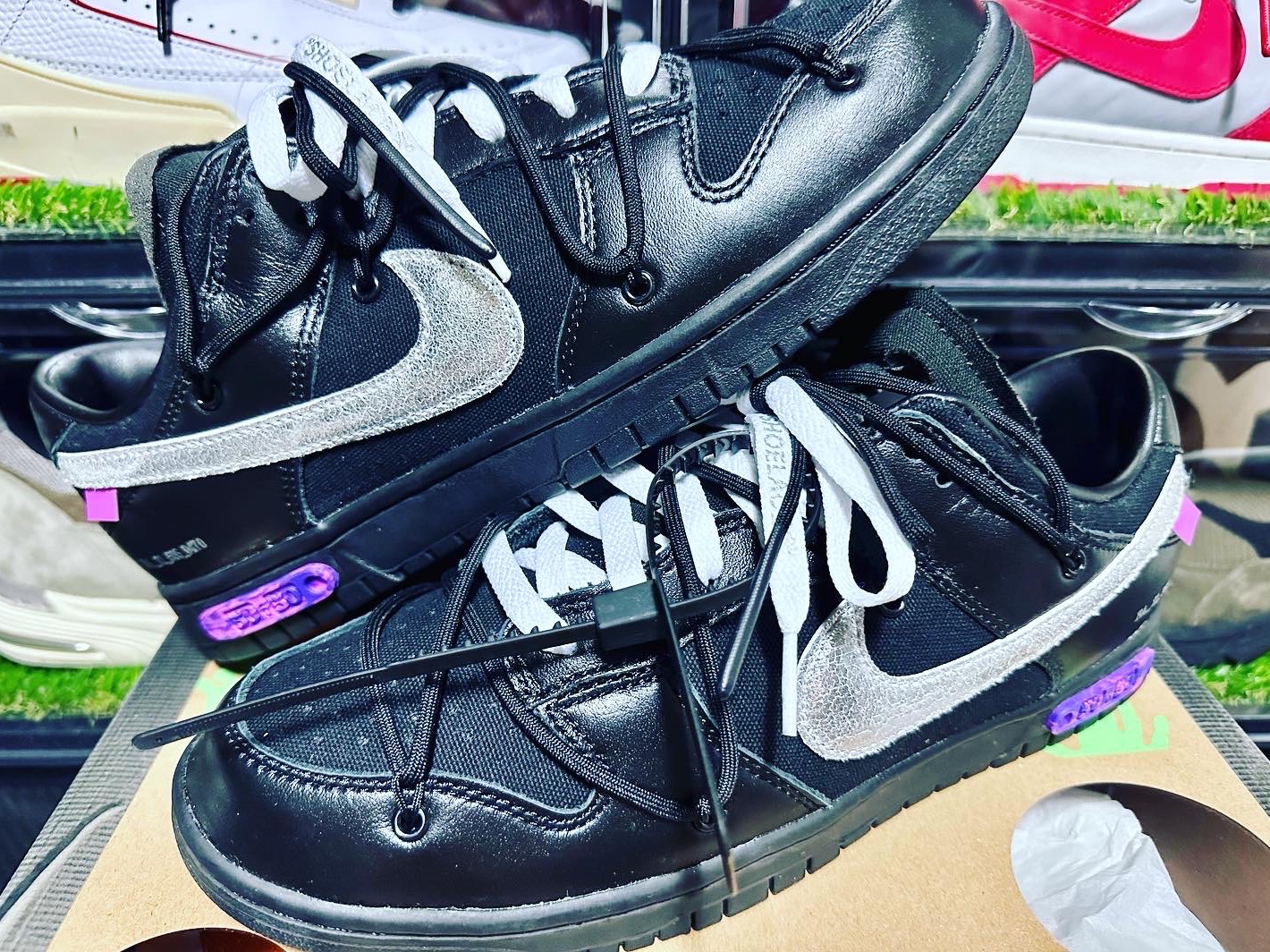 Nike x Off-White Dunk Low The 50 - Lot 50 착용 스타일 - 3