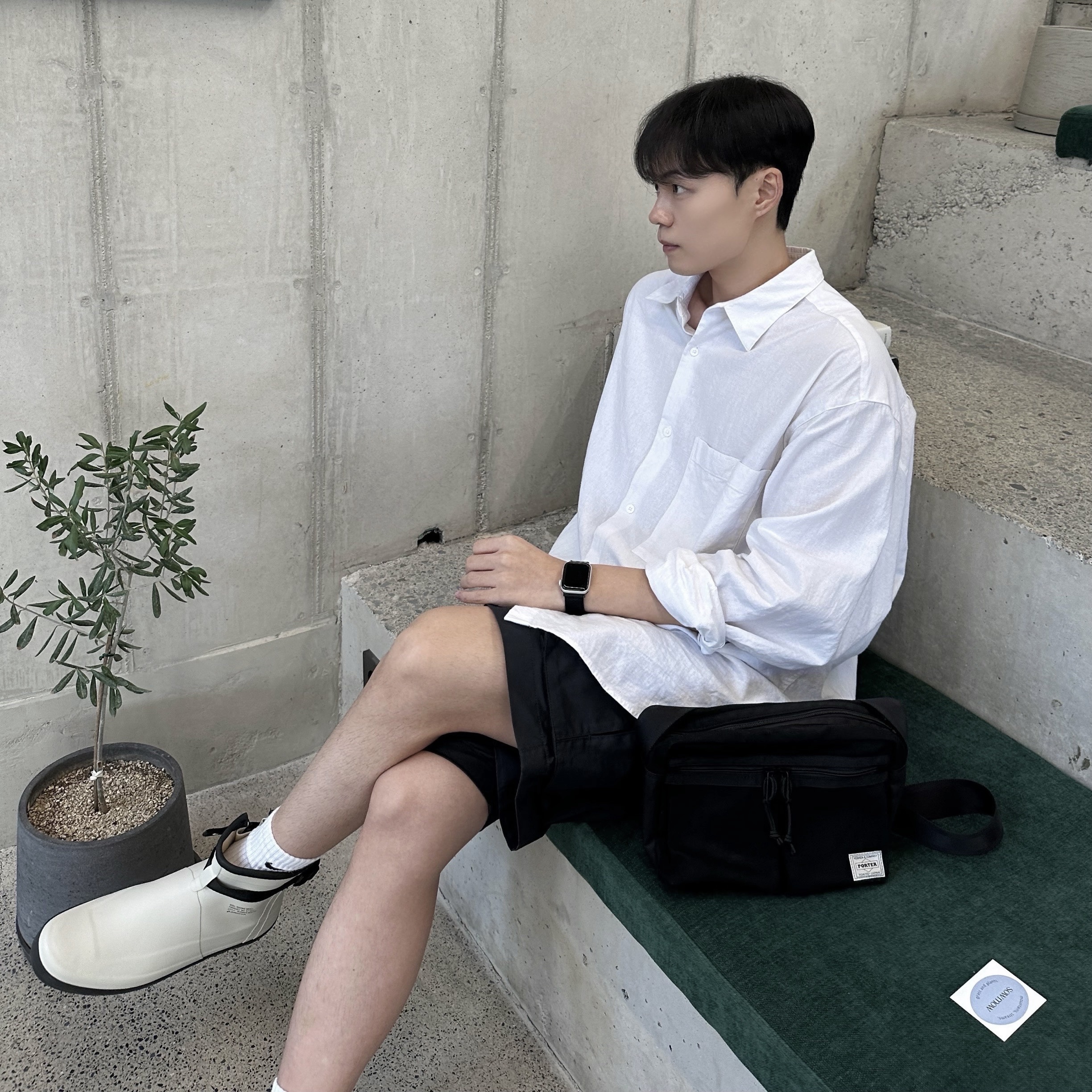 Moonstar 810s ET027 Marke Modi White 착용 스타일 - 2